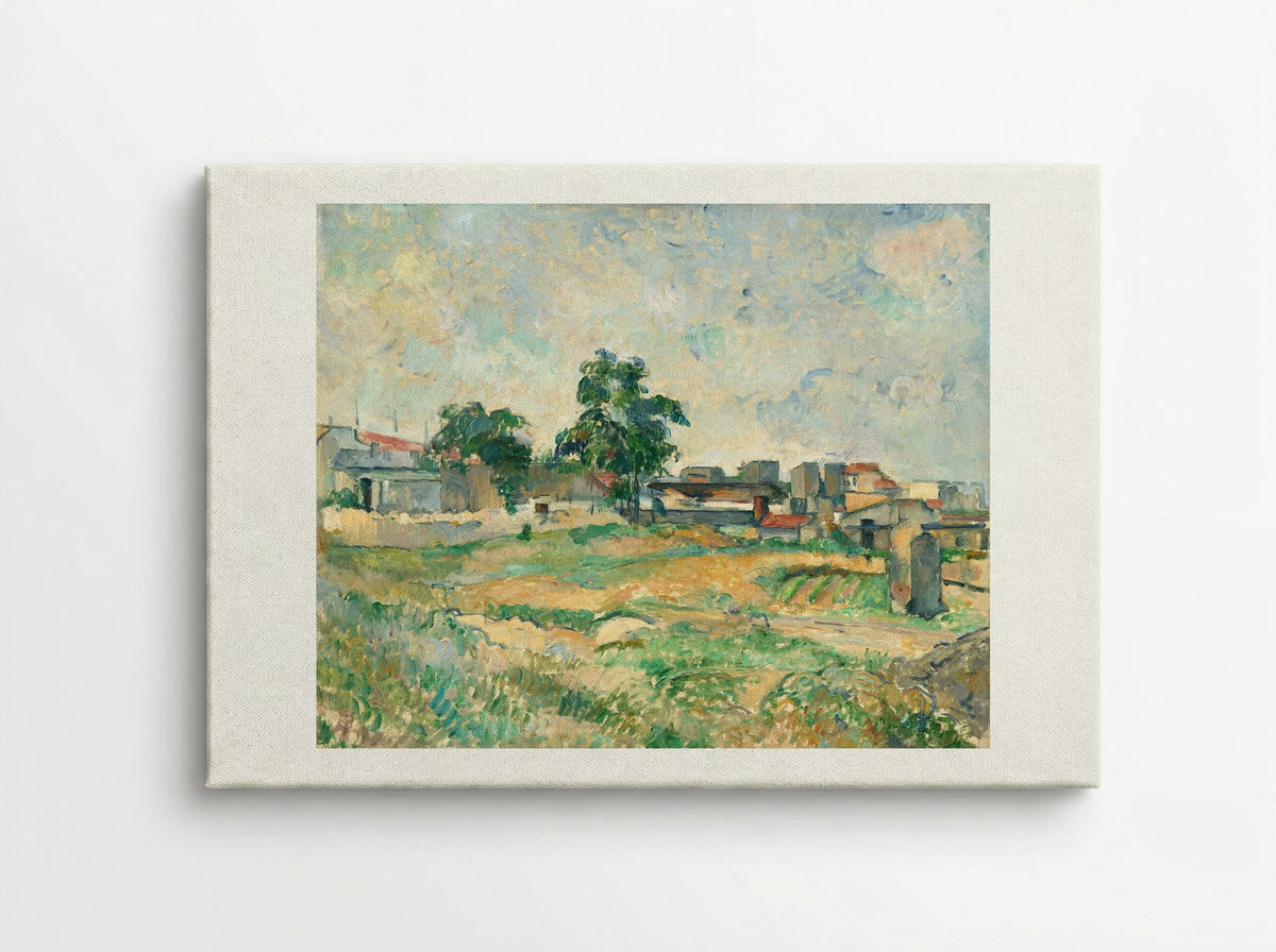 Landscape near Paris - Paul Cézanne - Canvas