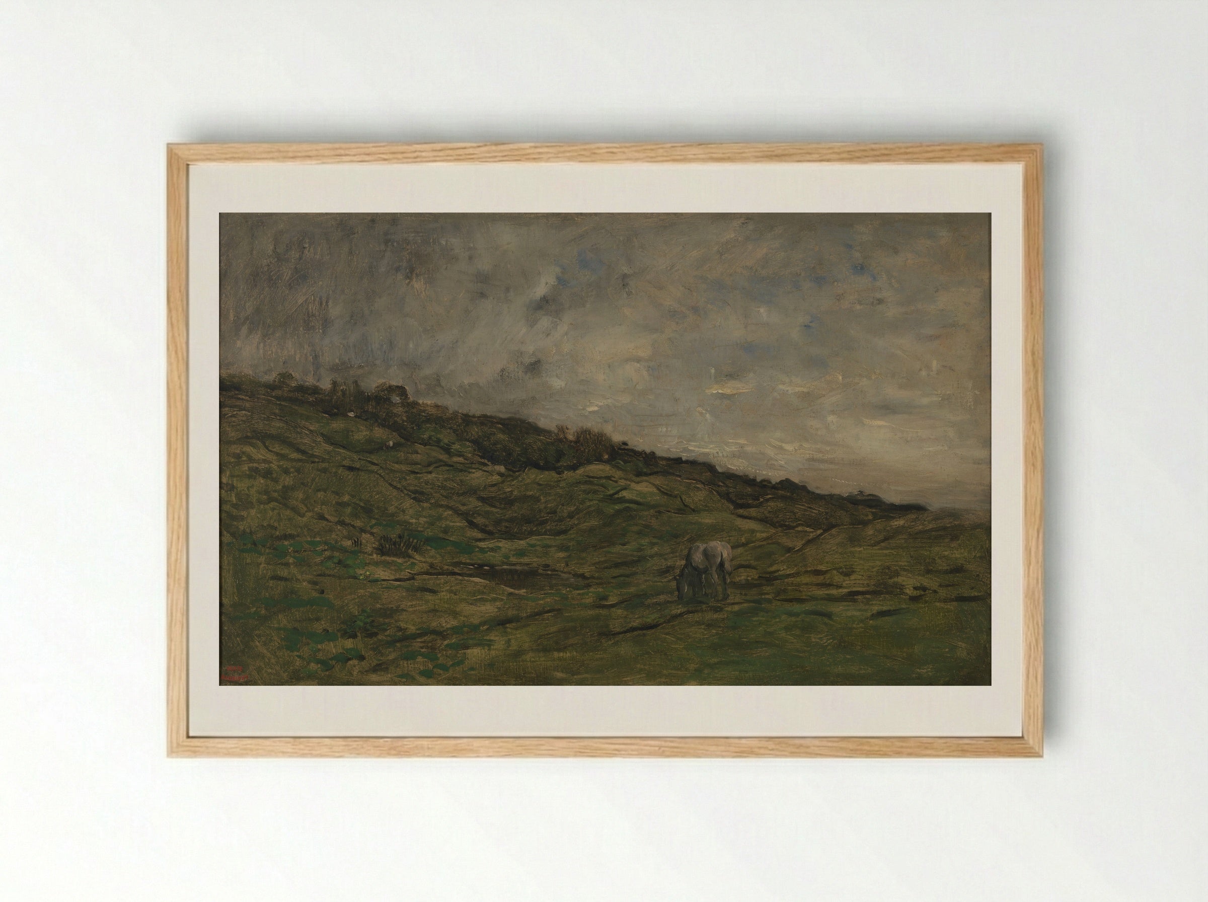 Landscape near Villerville - Charles-François Daubigny - Framed Print Wood