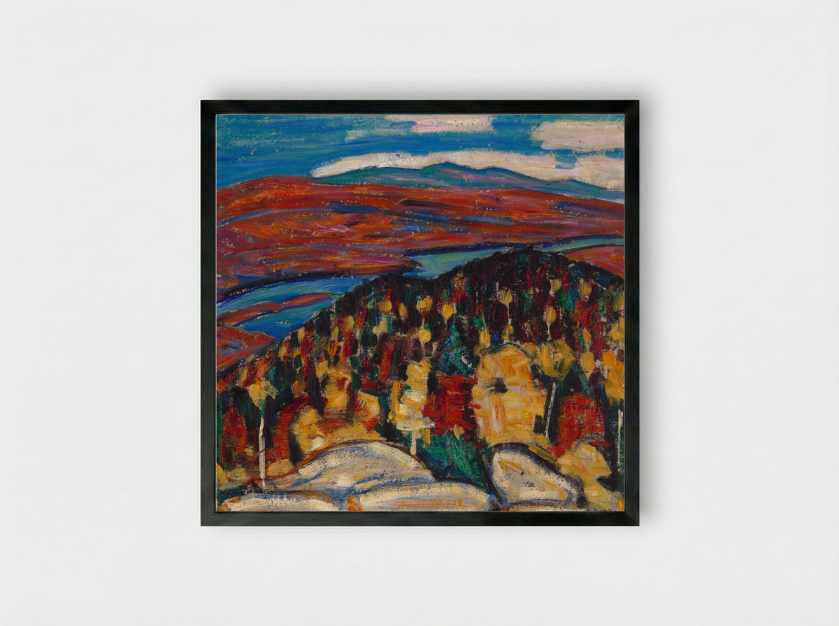 Landscape no. 26 - Marsden Hartley - Framed Print Black