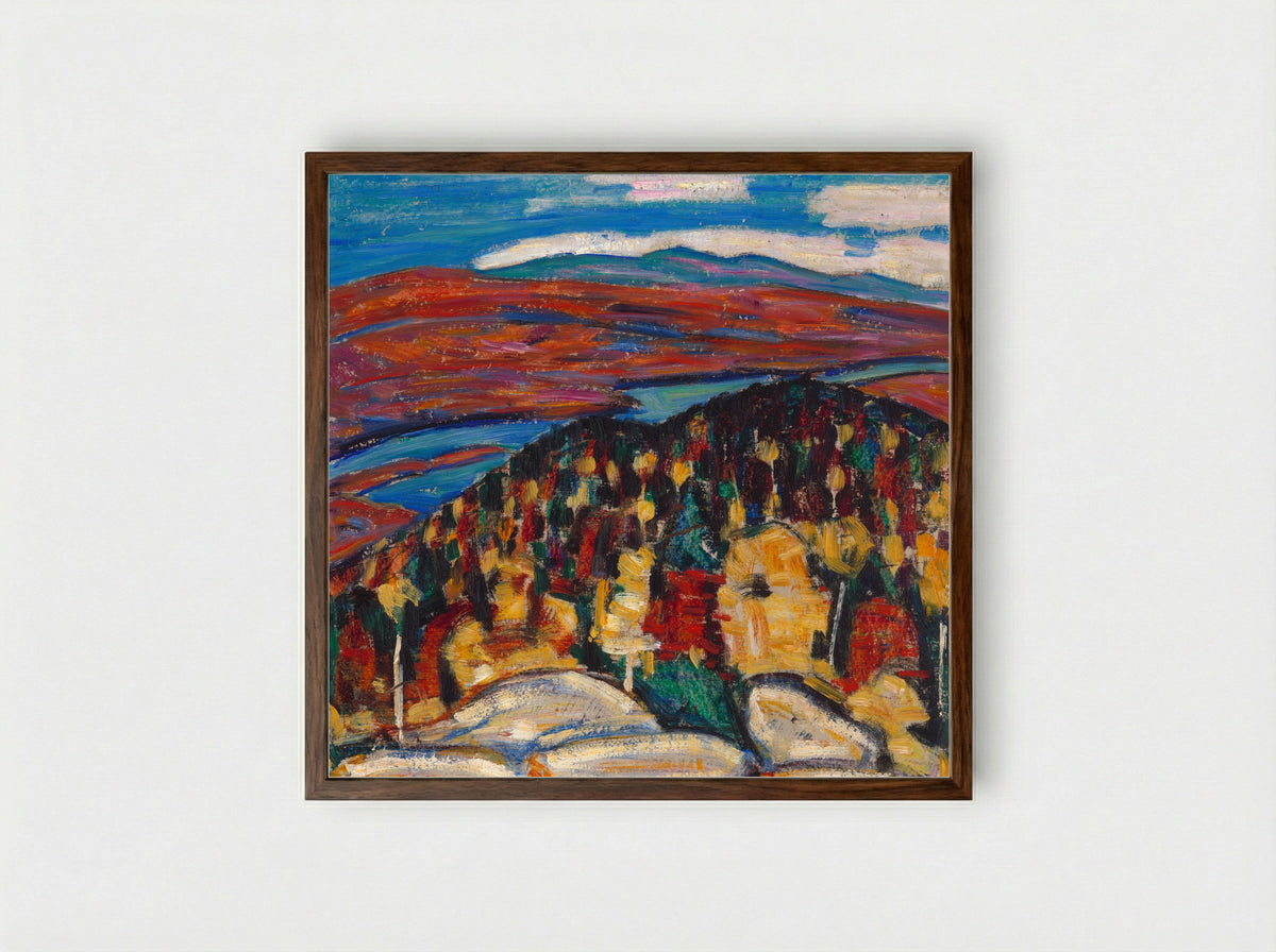 Landscape no. 26 - Marsden Hartley - Framed Print Dark Wood