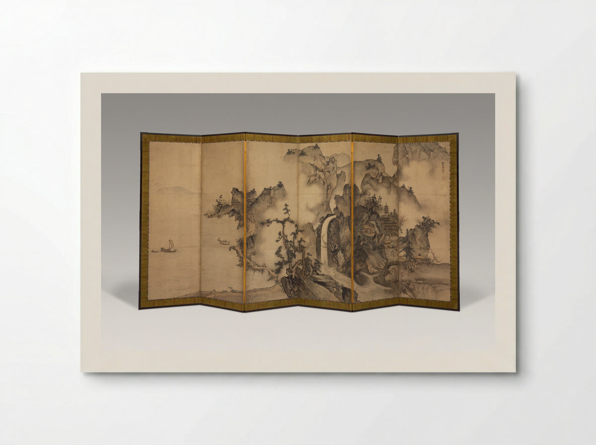 Landscape of the Four Seasons - Sesson Shukei - Poster