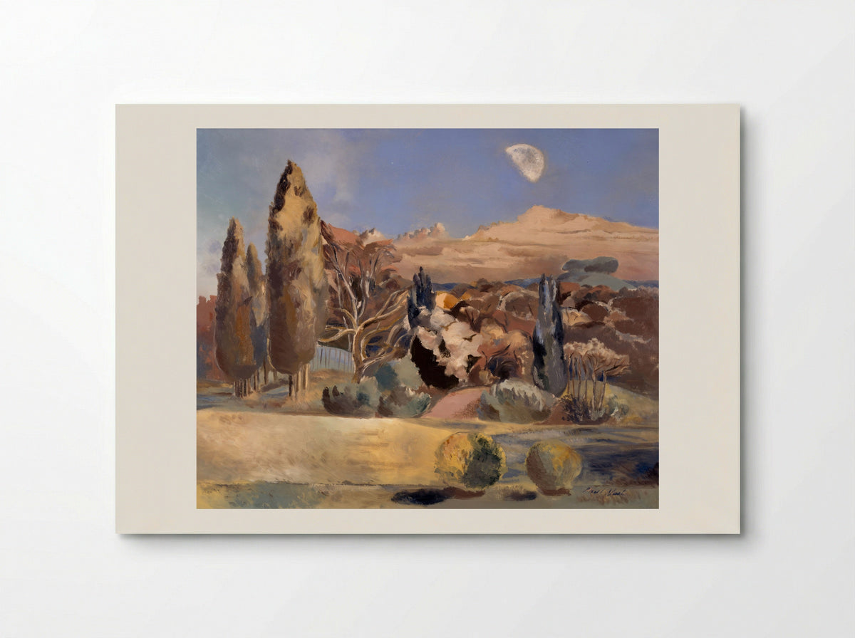 Landscape of the Moon's First Quarter - Paul Nash - Poster