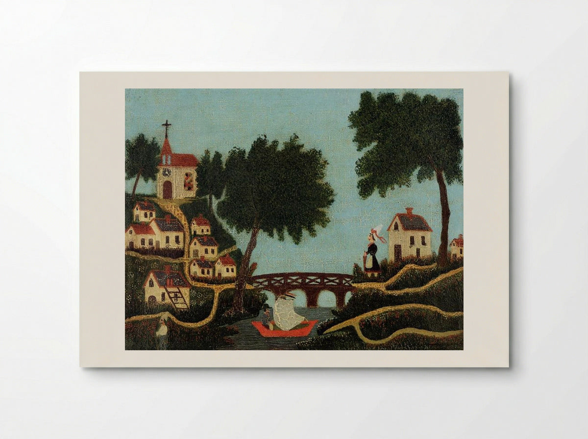 Landscape with Bridge - Henri Rousseau - Poster