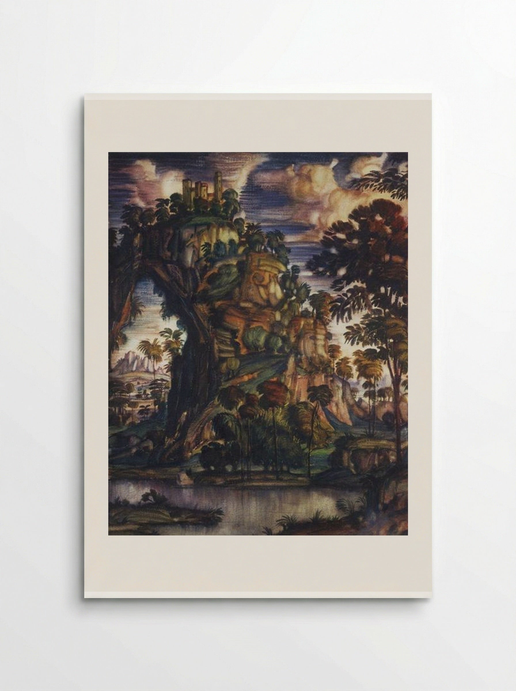 Landscape with Castle - Konstantin Bogaevsky - Poster