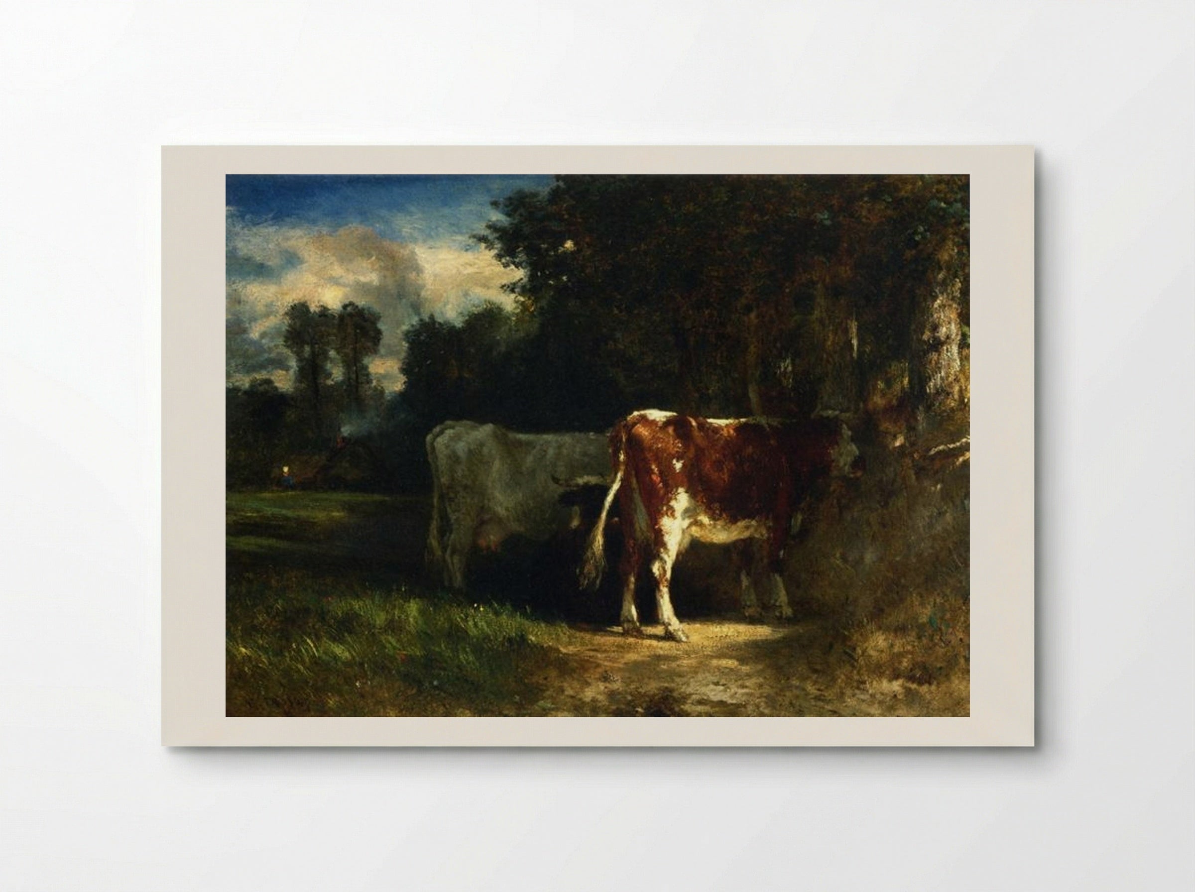 Landscape with Cattle - Constant Troyon - Poster