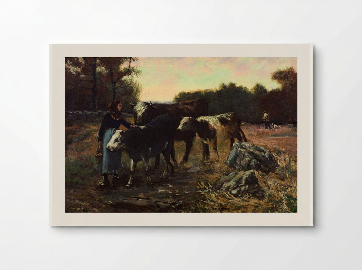 Landscape with Cattle - Robert Julian Onderdonk - Poster