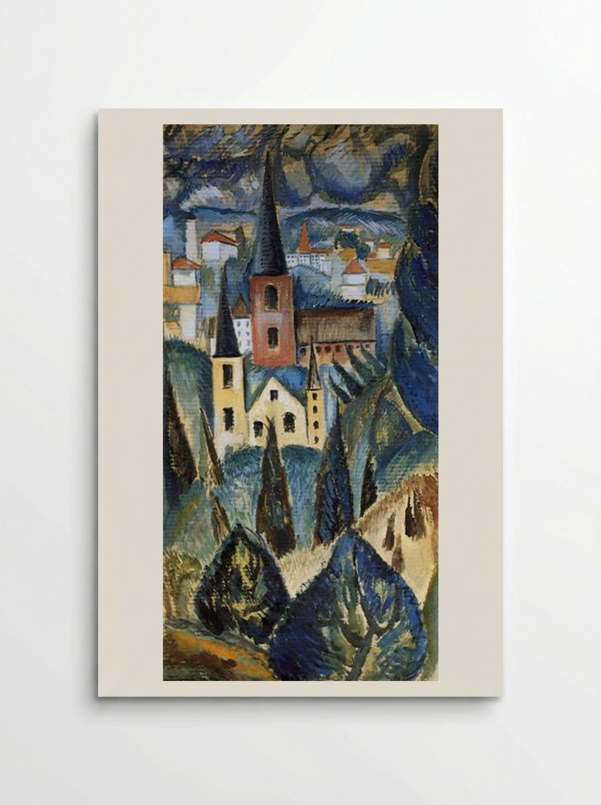 Landscape with Church Spires and Trees - Max Weber - Poster