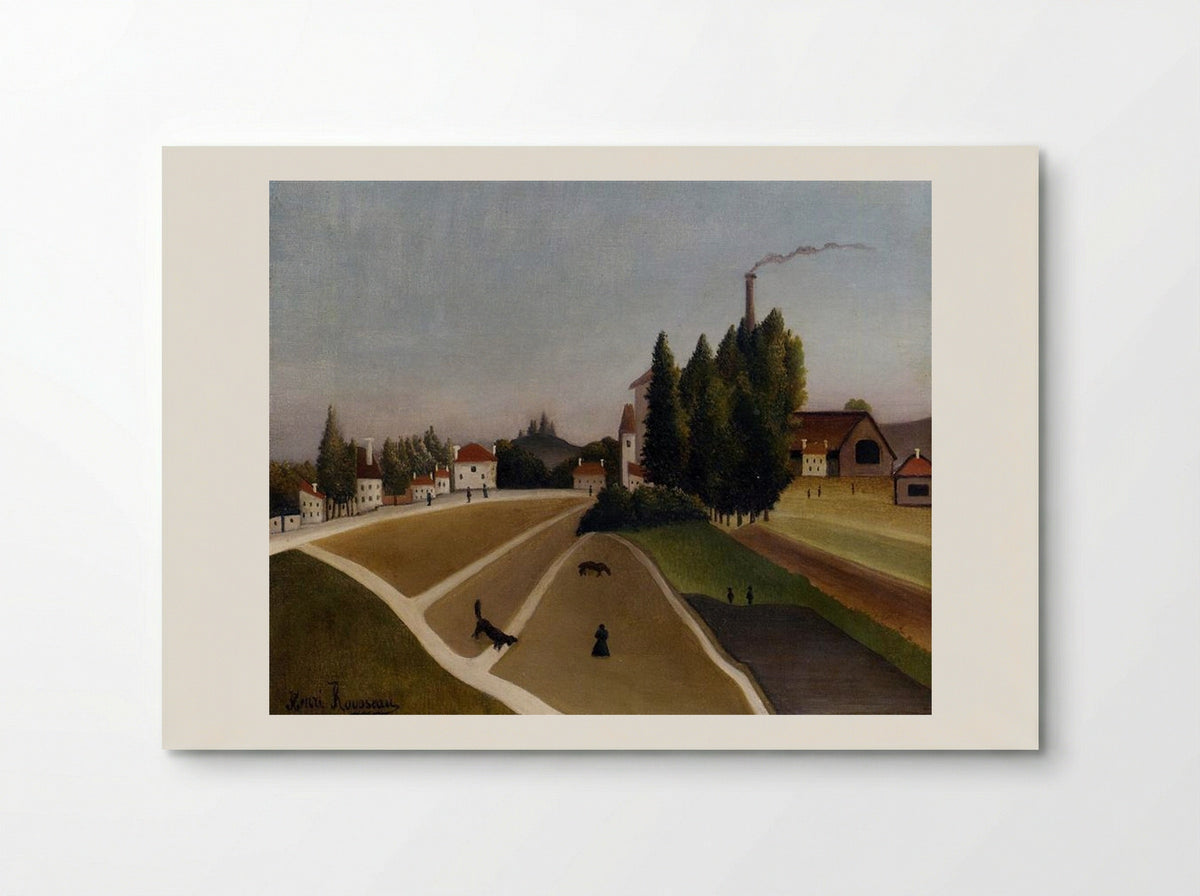 Landscape with Factory - Henri Rousseau - Poster