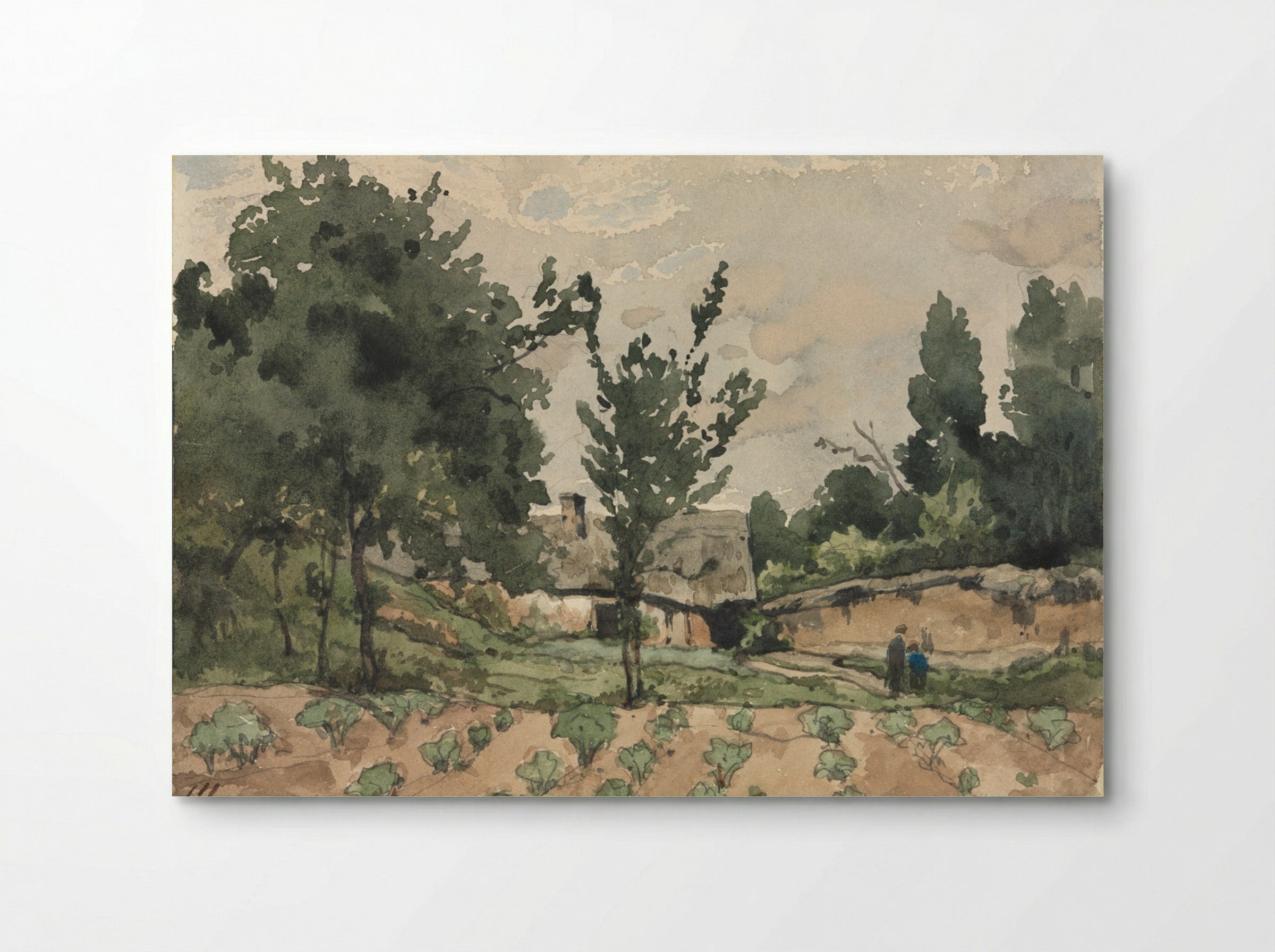 Landscape with Farmhouse - Henri Joseph Harpignies - Poster