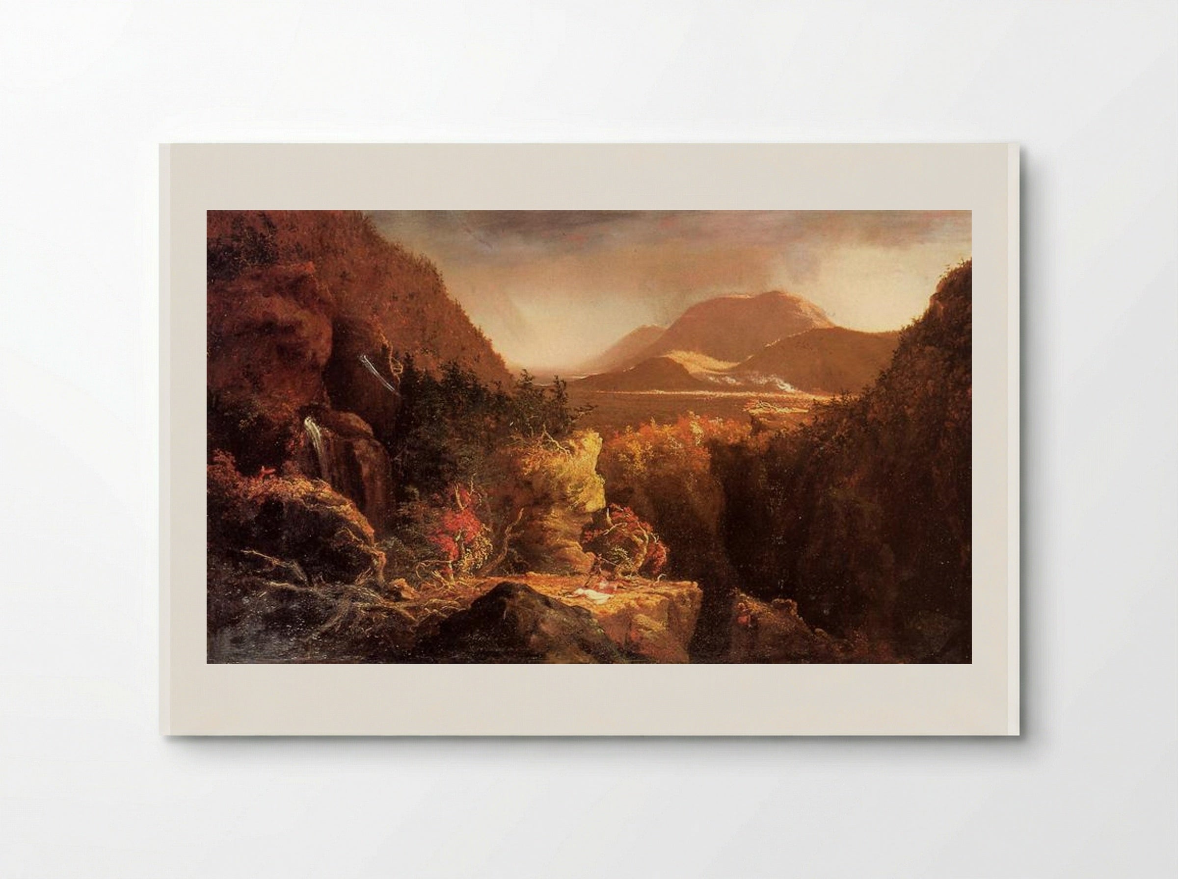 Landscape with Figures: A Scene from The Last of the Mohicans - Thomas Cole - Poster