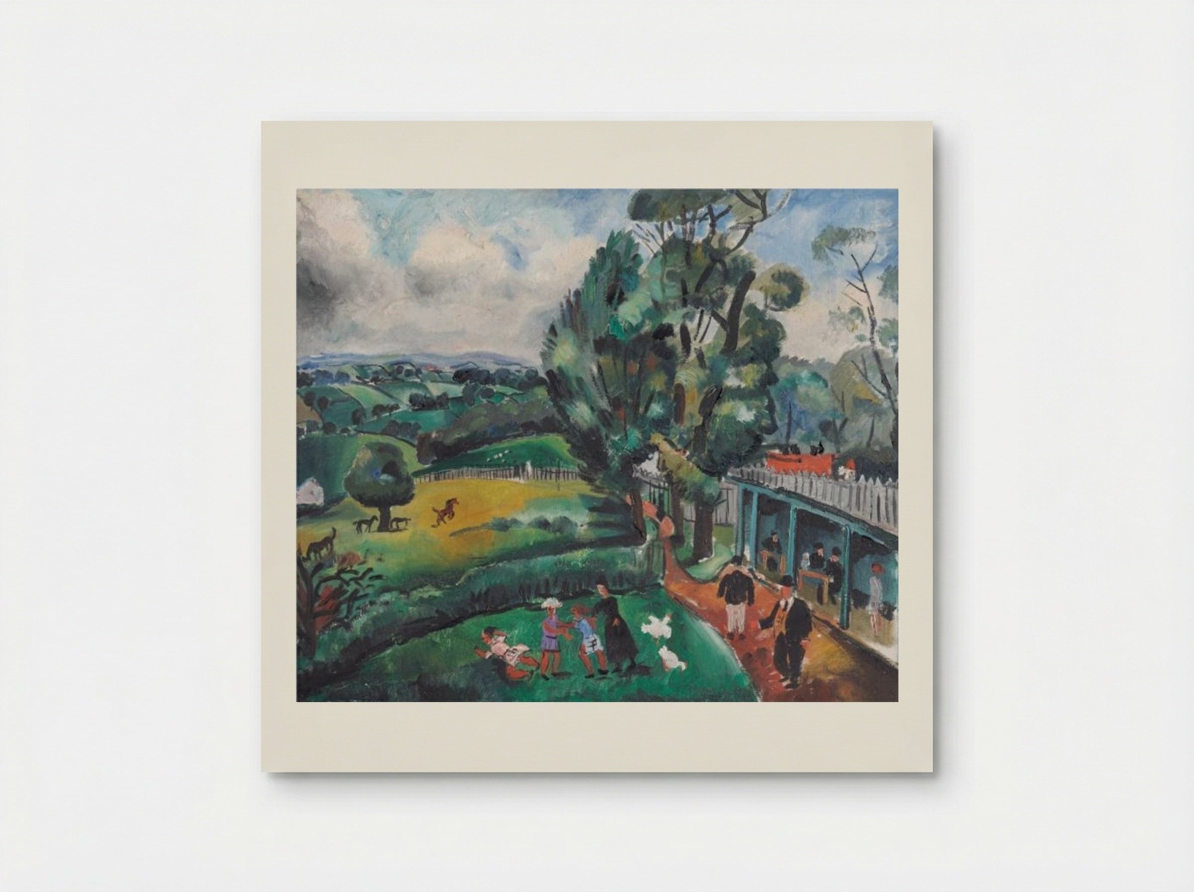 Landscape with Figures - Christopher Wood - Poster