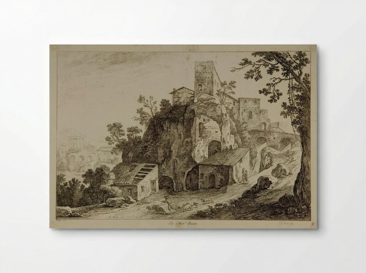Landscape with Figures - Jean-Baptiste Huet - Poster