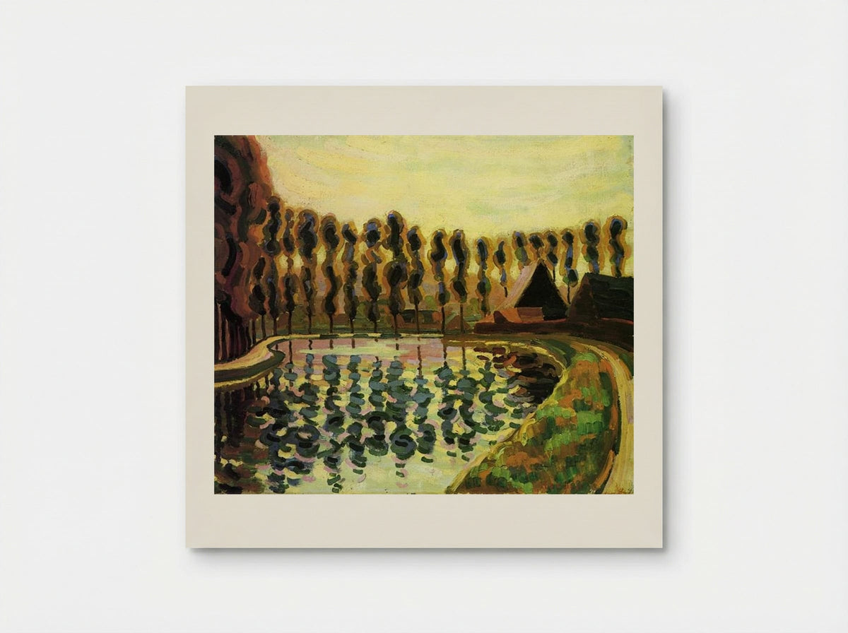 Landscape with Poplars - Auguste Herbin - Poster
