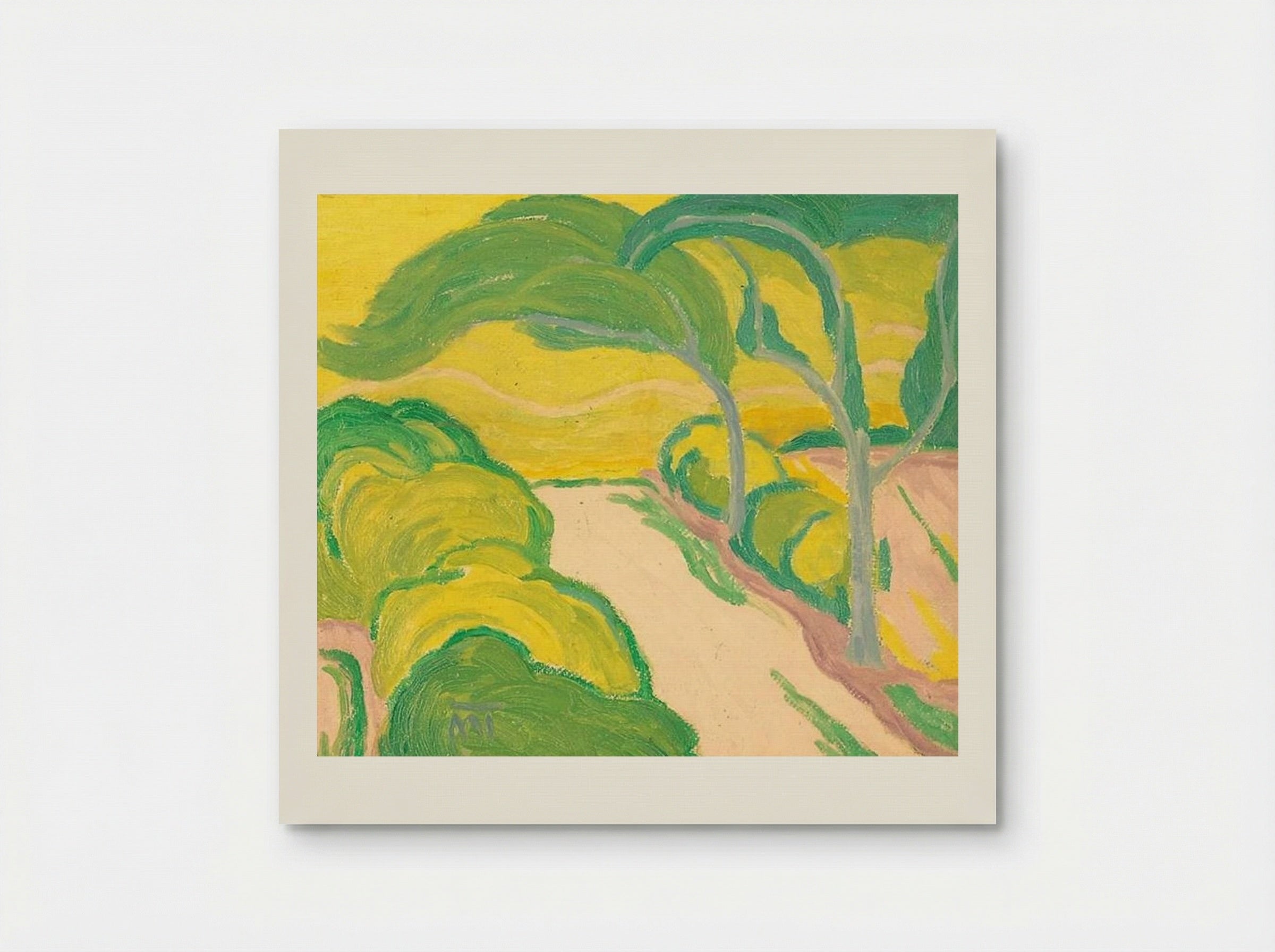 Landscape with Road - János Mattis-Teutsch - Poster