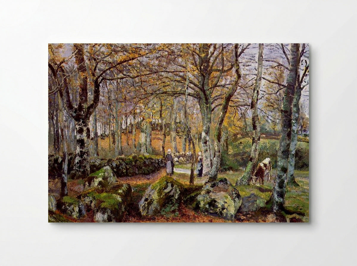 Landscape with Rocks, Montfoucault - Camille Pissarro - Poster