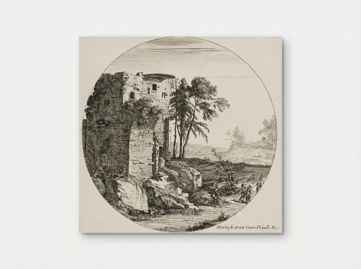 Landscape with Ruins - Jean Morin - Poster