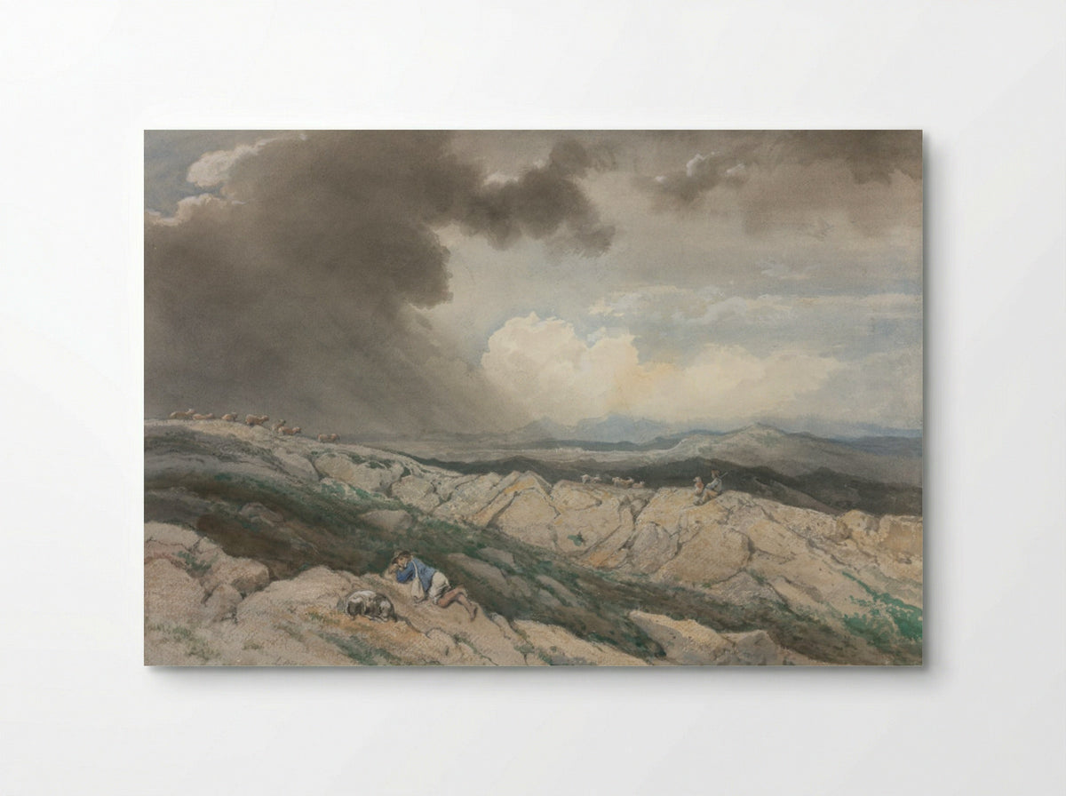 Landscape with Shepherds - Jules Joseph Augustin Laurens - Poster