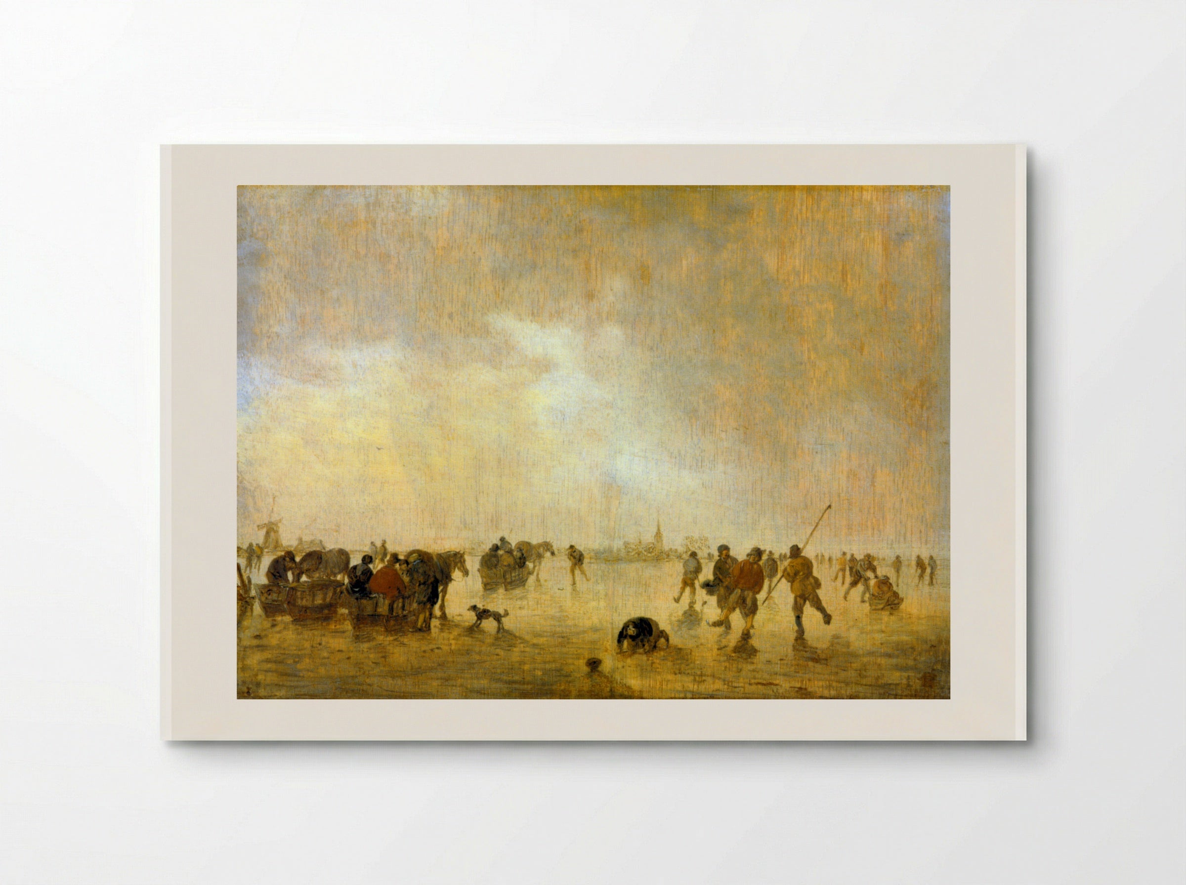 Landscape with Skaters - Jan van Goyen - Poster