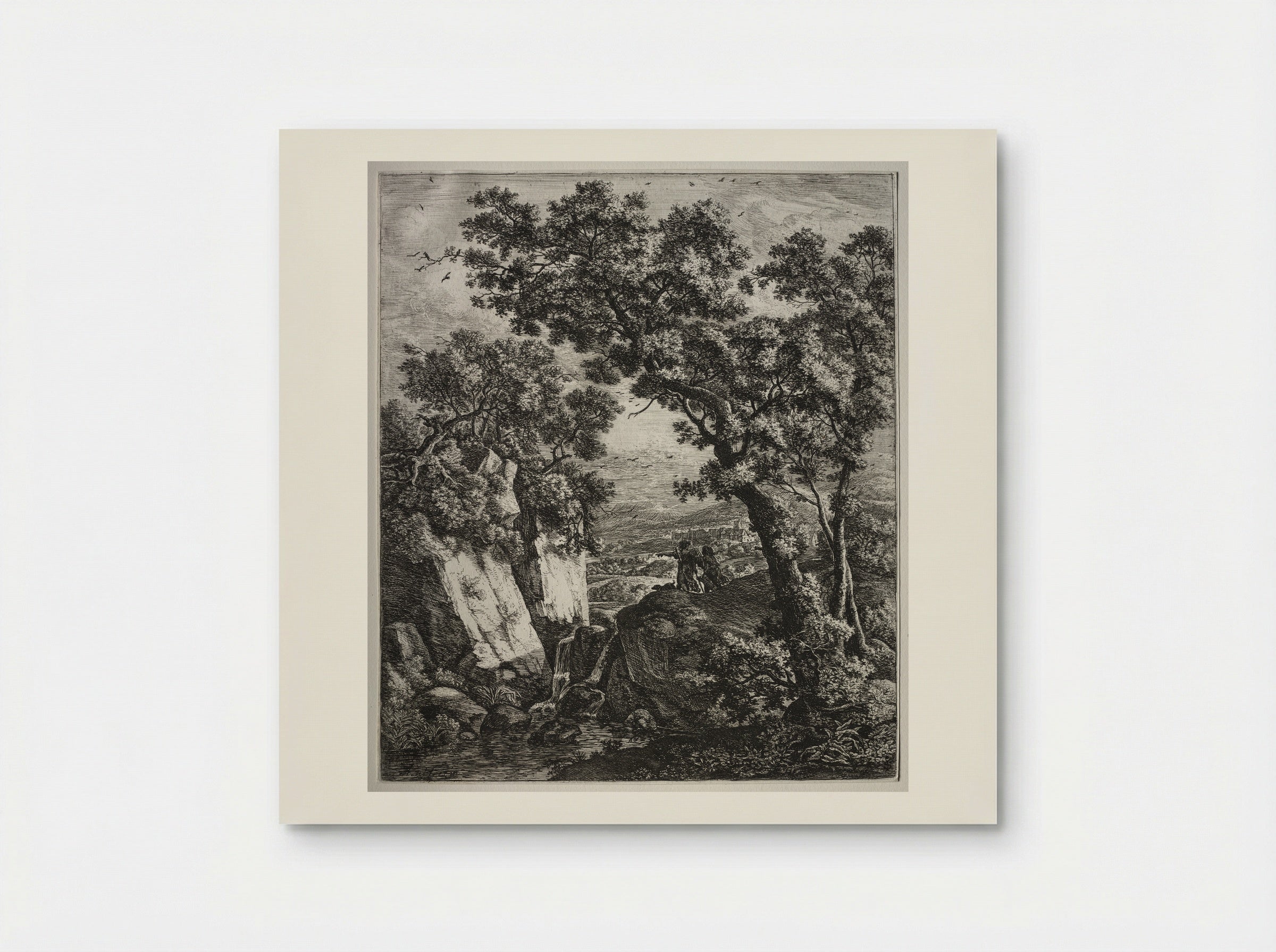 Landscape with Tobias and the Angel - Anthonie Waterloo - Poster