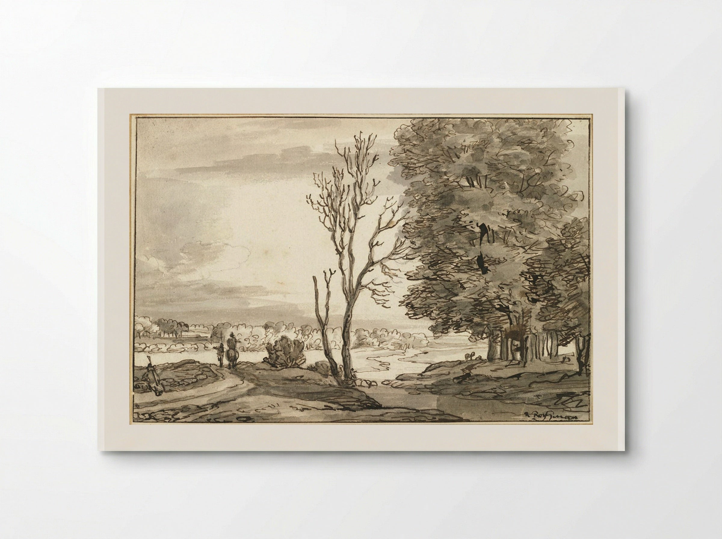 Landscape with Travelers - Roelant Roghman - Poster