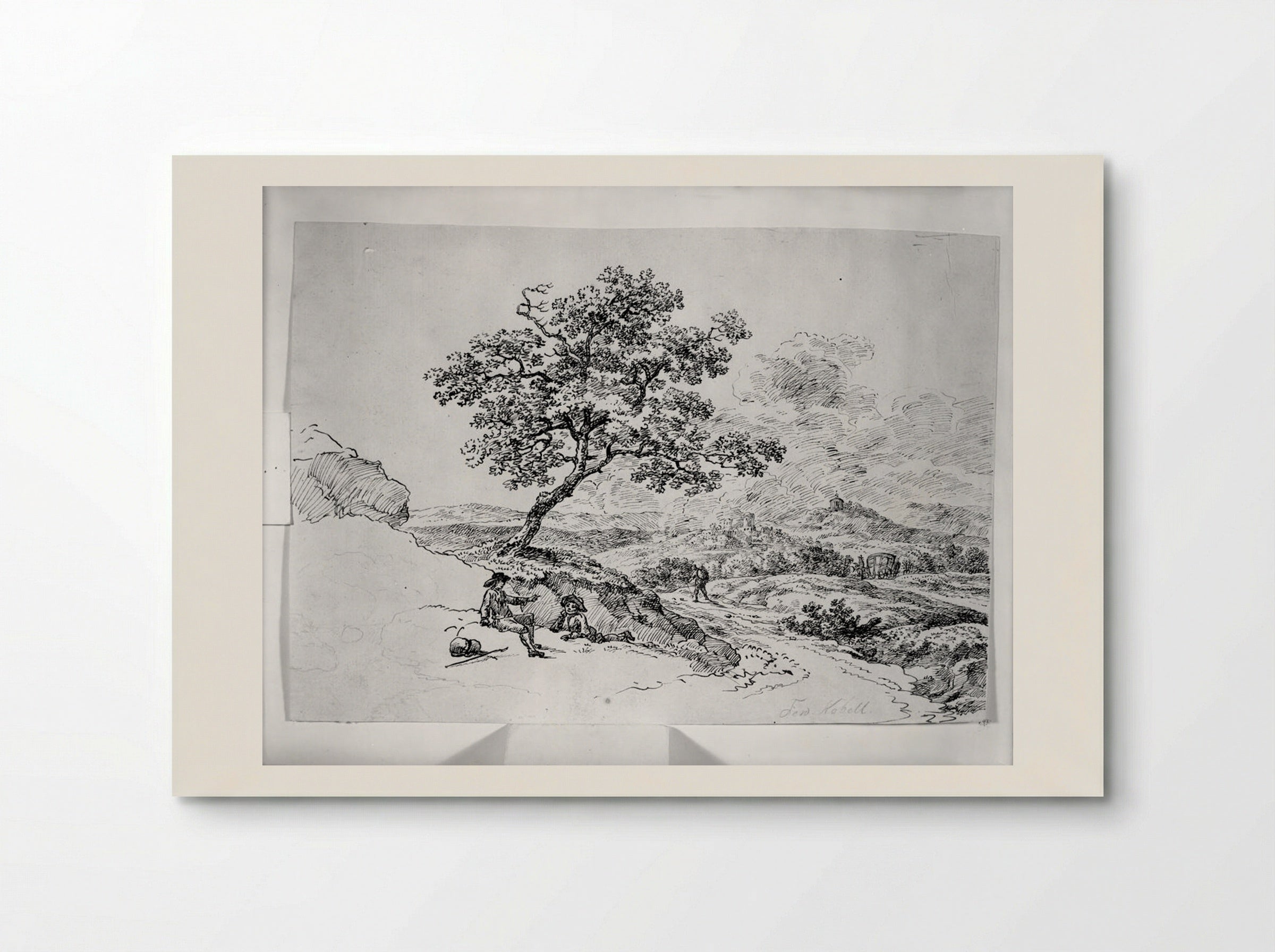 Landscape with Travellers - Ferdinand Kobell - Poster