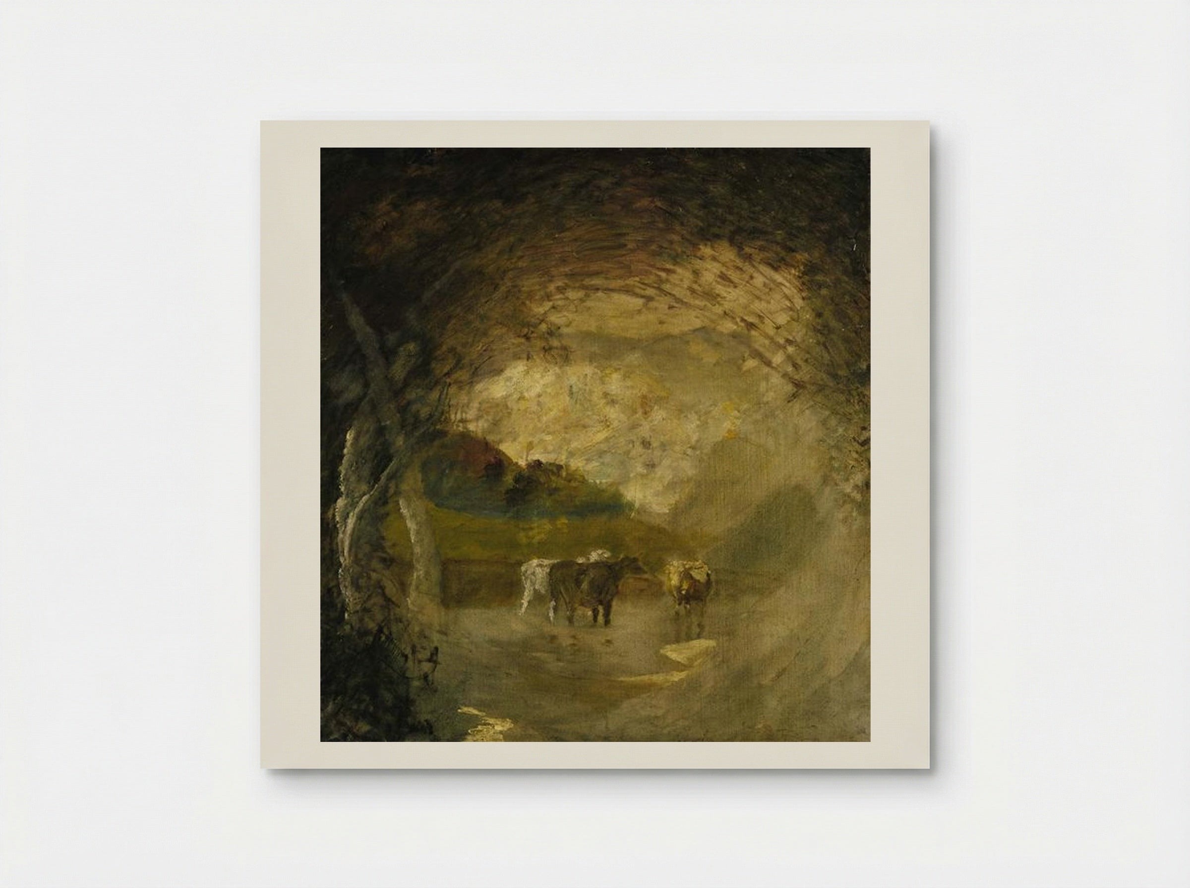 Landscape with Trees and Cattle - Albert Pinkham Ryder - Poster