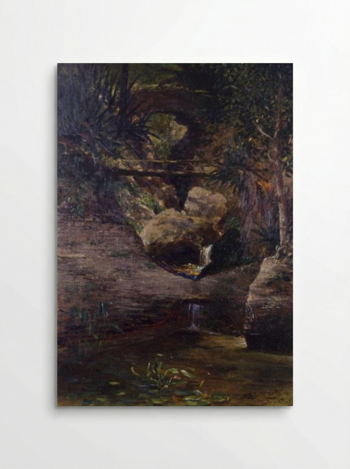 Landscape with Waterfall - Louis Comfort Tiffany - Poster