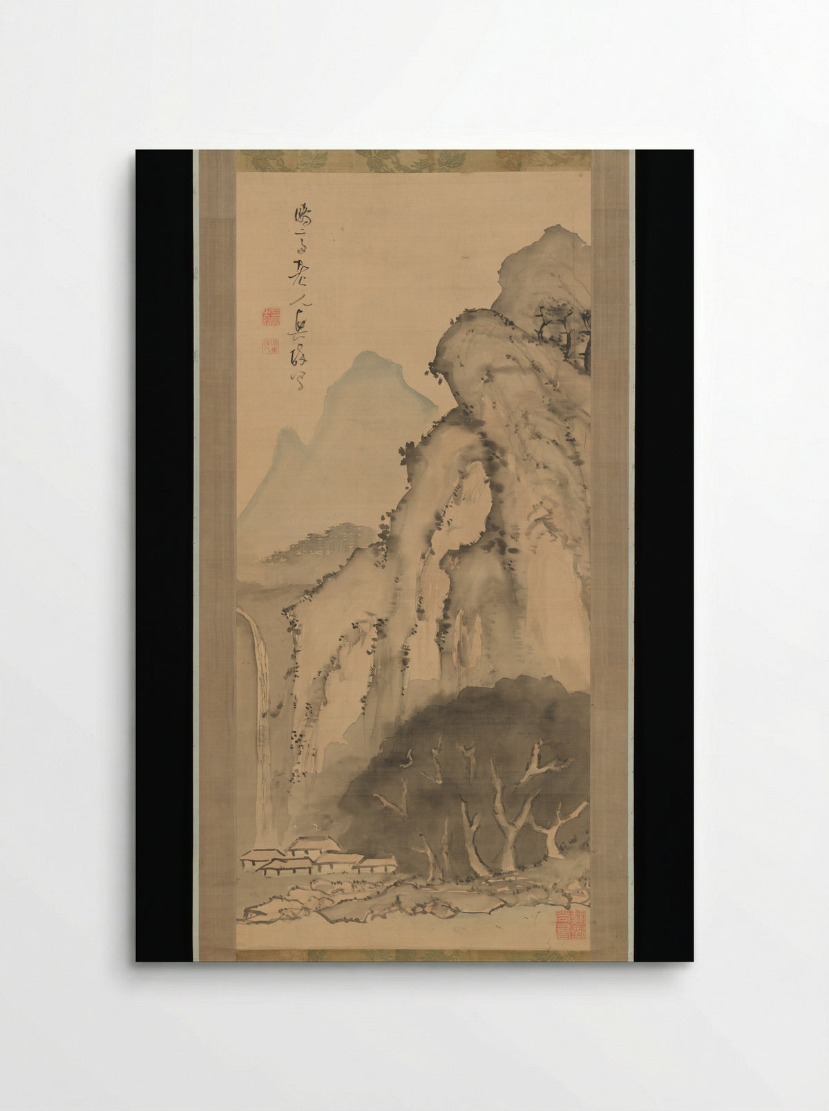 Landscape with Waterfall - Kameda Bōsai - Poster