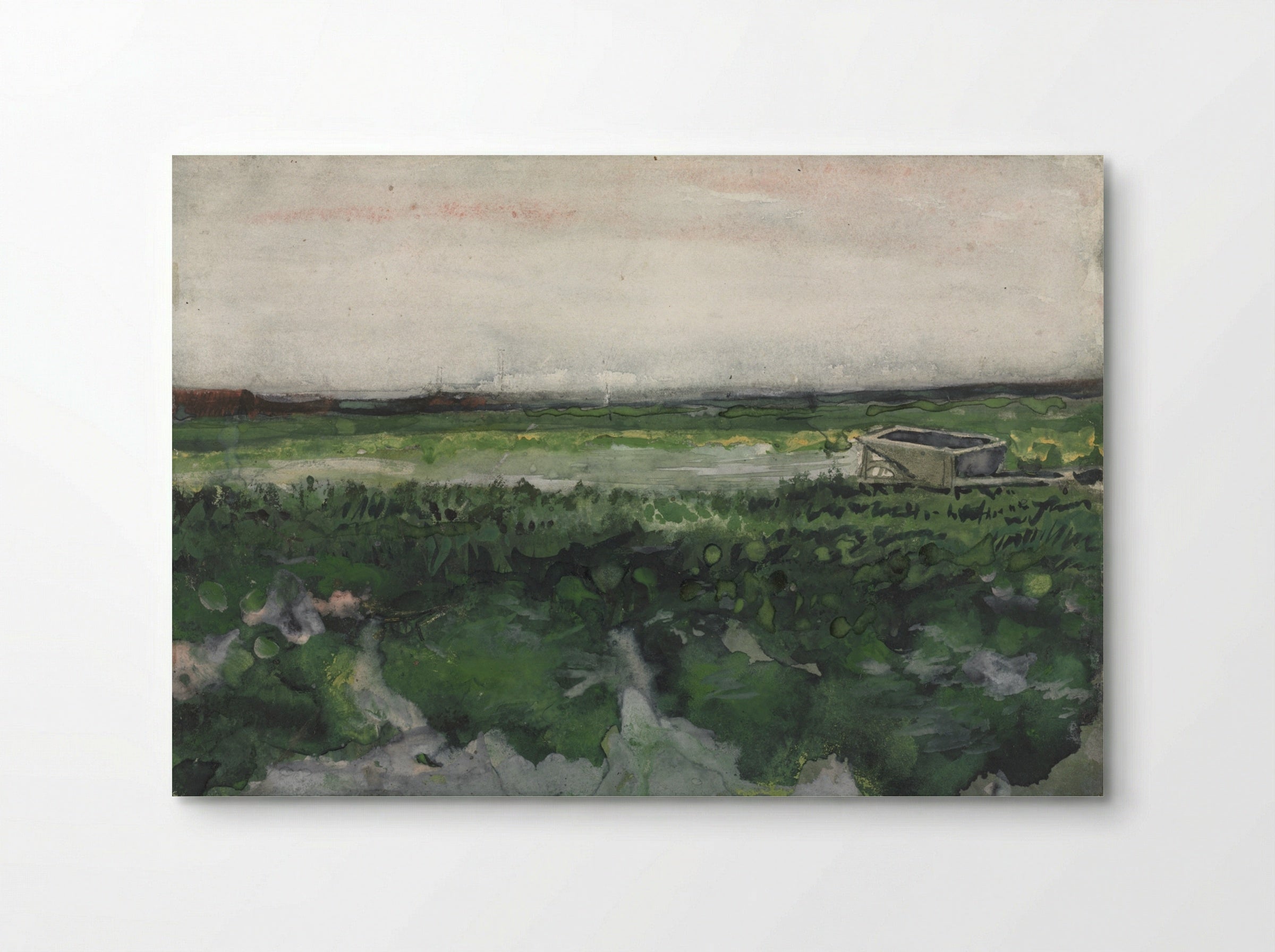 Landscape with Wheelbarrow - Vincent van Gogh - Poster
