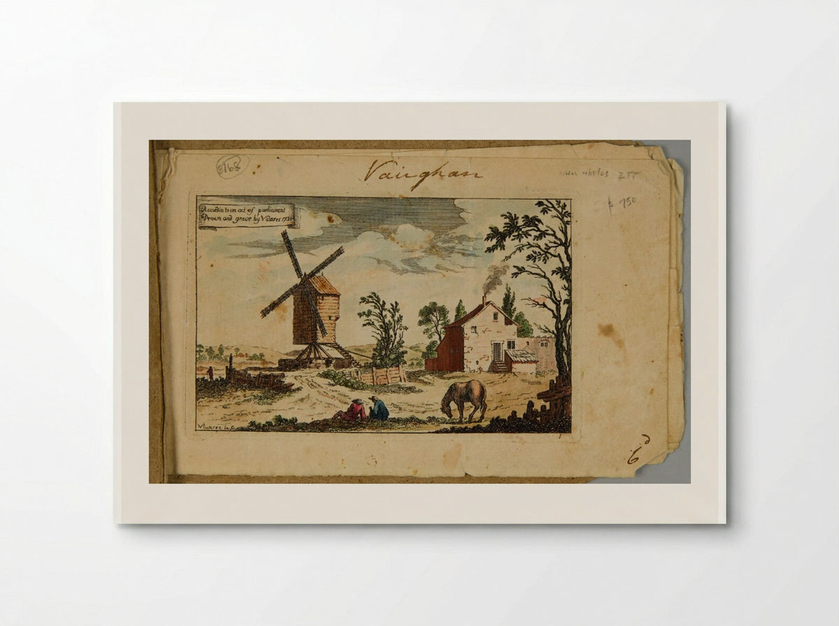 Landscape with a Farmhouse and a Wooden Windmill - François Vivares - Poster