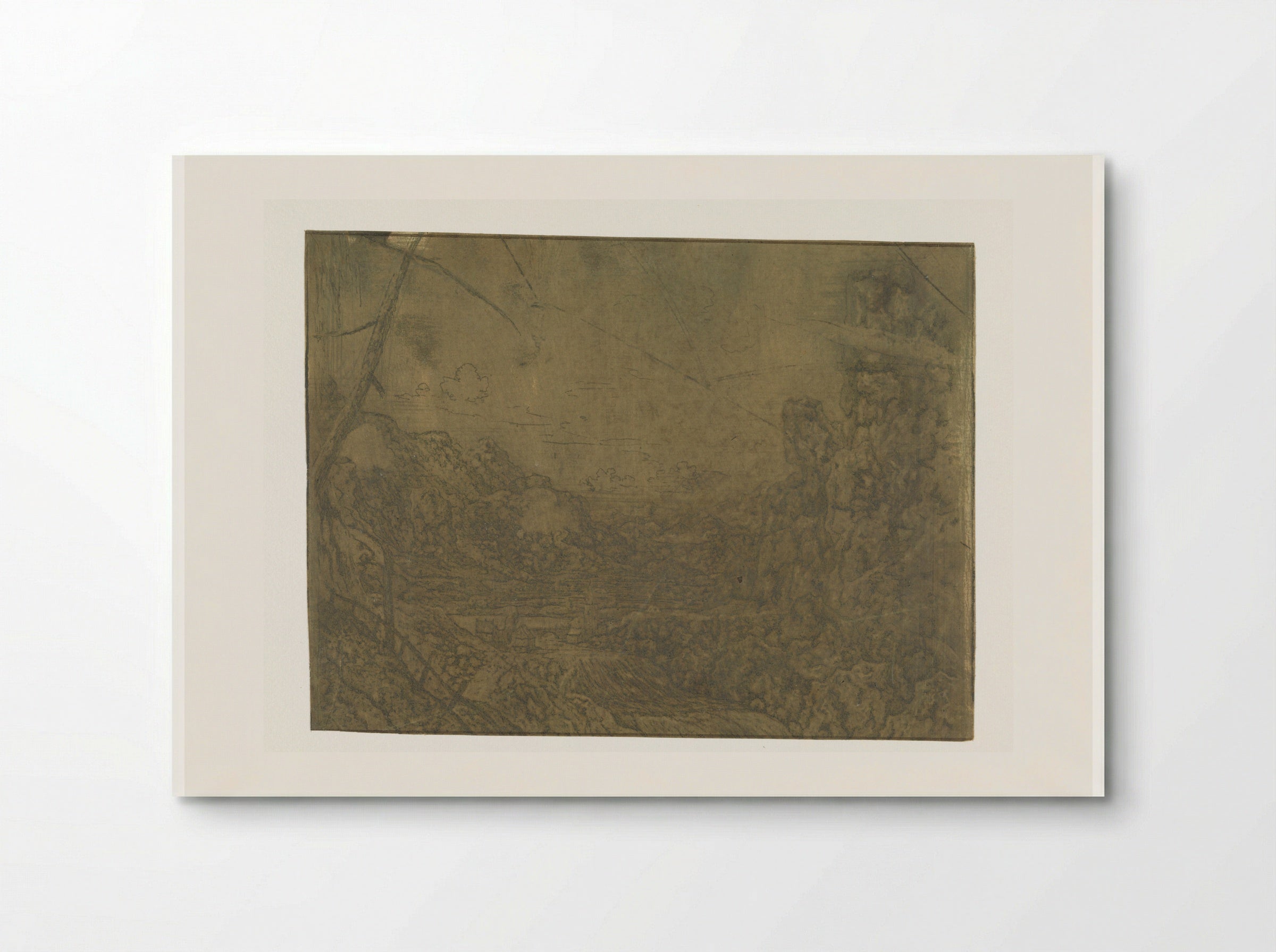 Landscape with a Waterfall, First Version - Hercules Segers - Poster