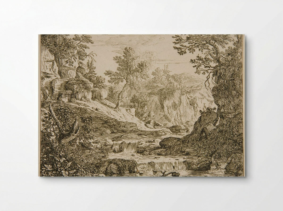 Landscape with a Waterfall - Felix Meyer - Poster