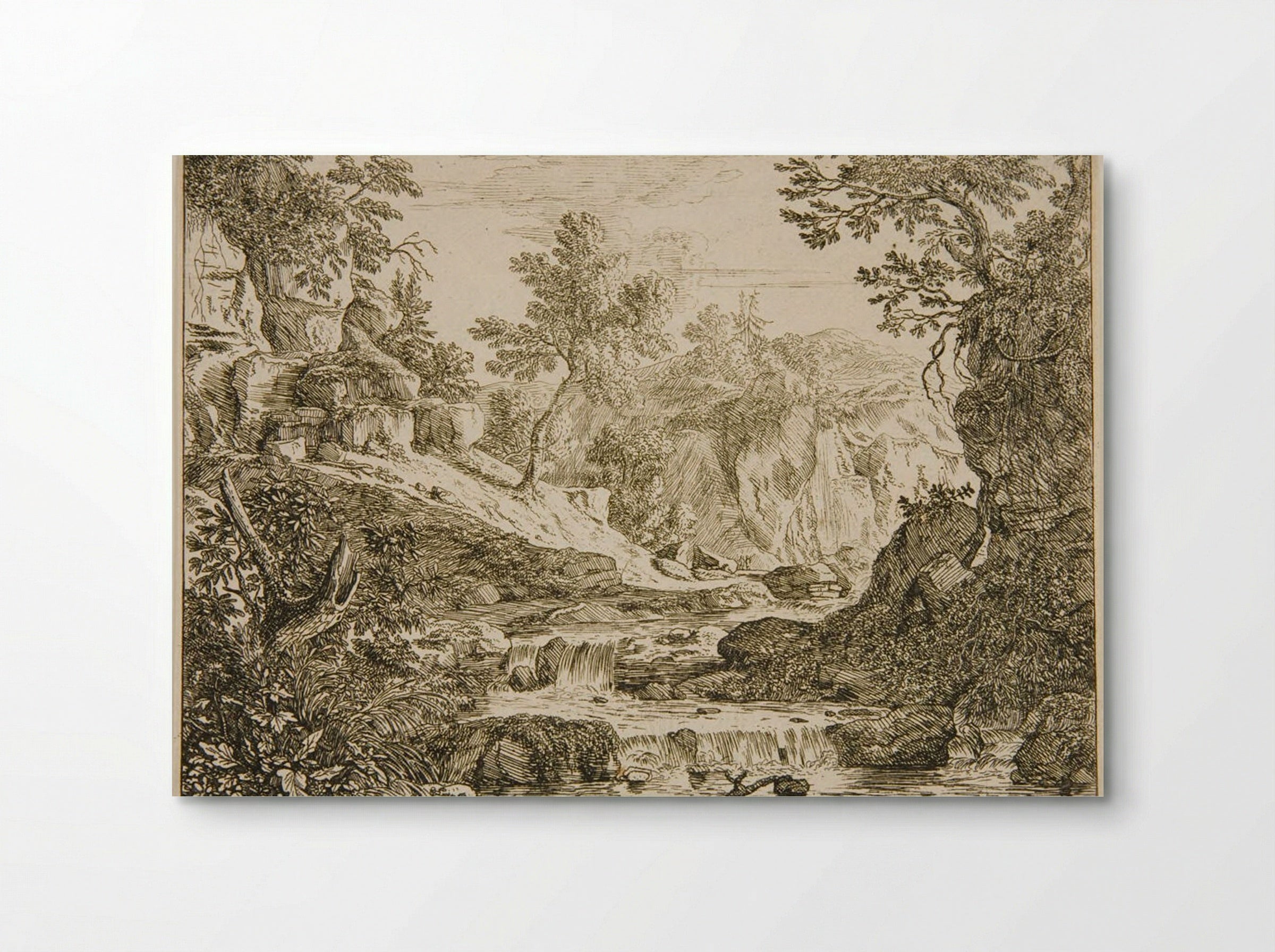 Landscape with a Waterfall - Felix Meyer - Poster