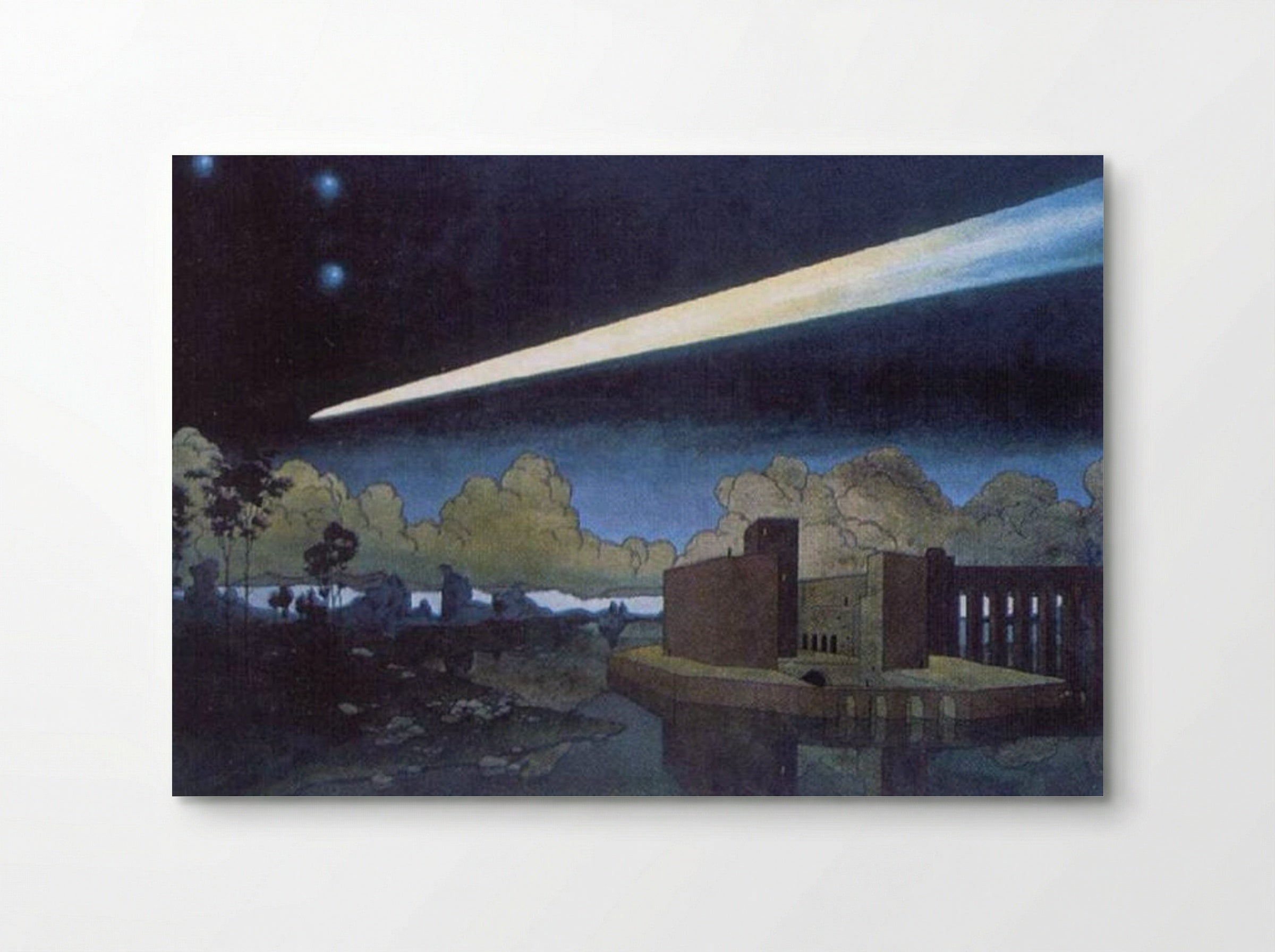Landscape with a comet - Heorhiy Narbut - Poster