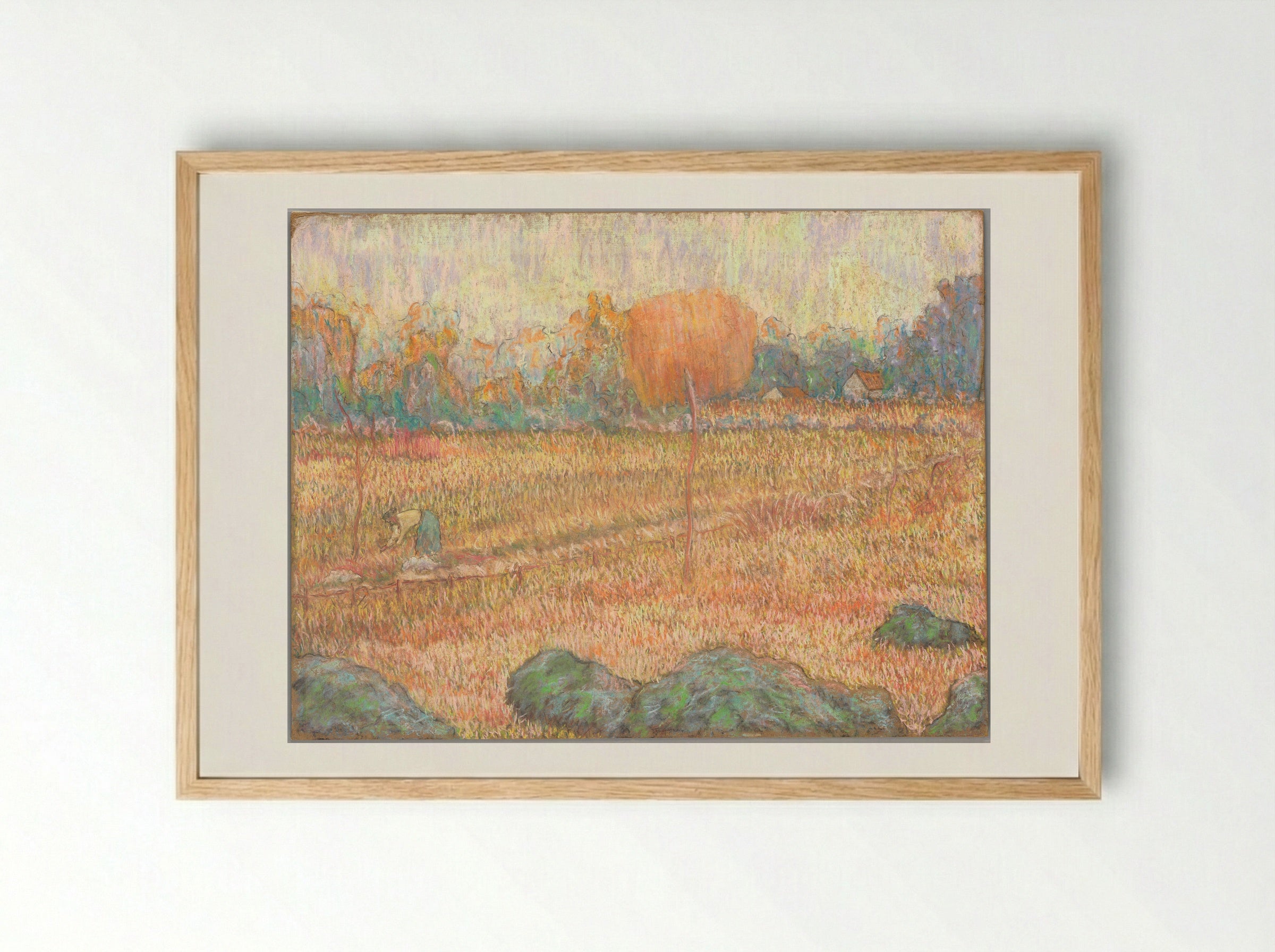 Landscape with an Orange Tree - Claude-Émile Schuffenecker - Framed Print Wood