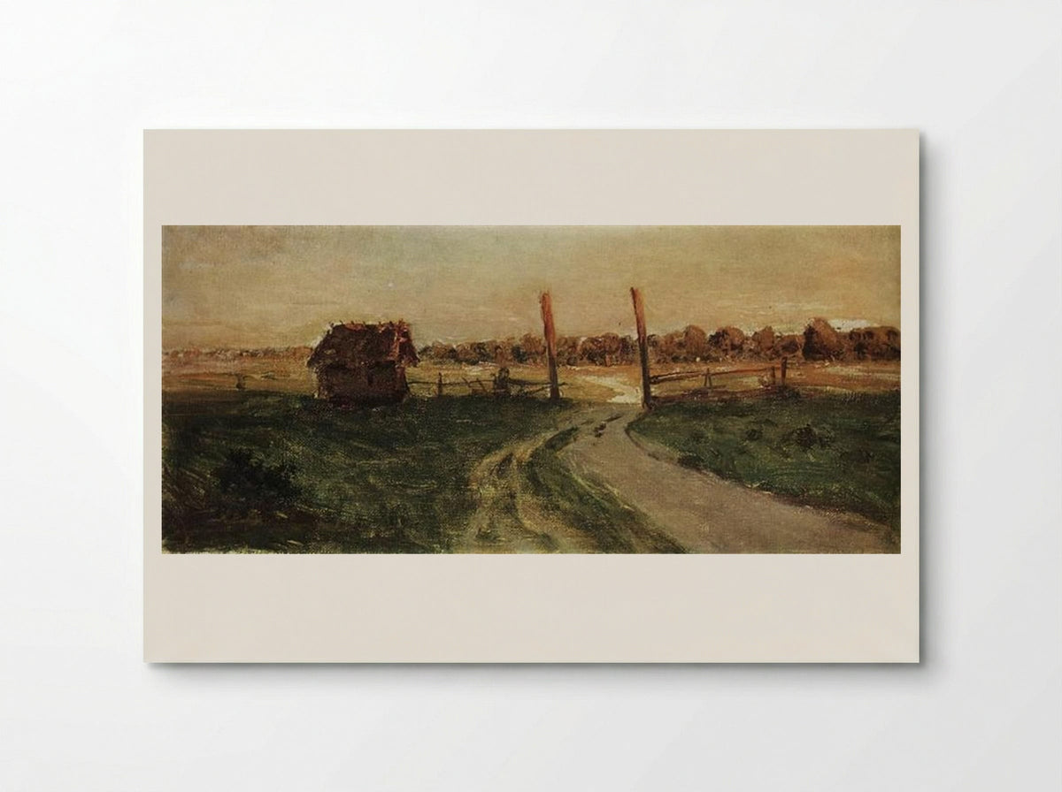 Landscape with an isba - Isaac Levitan - Poster