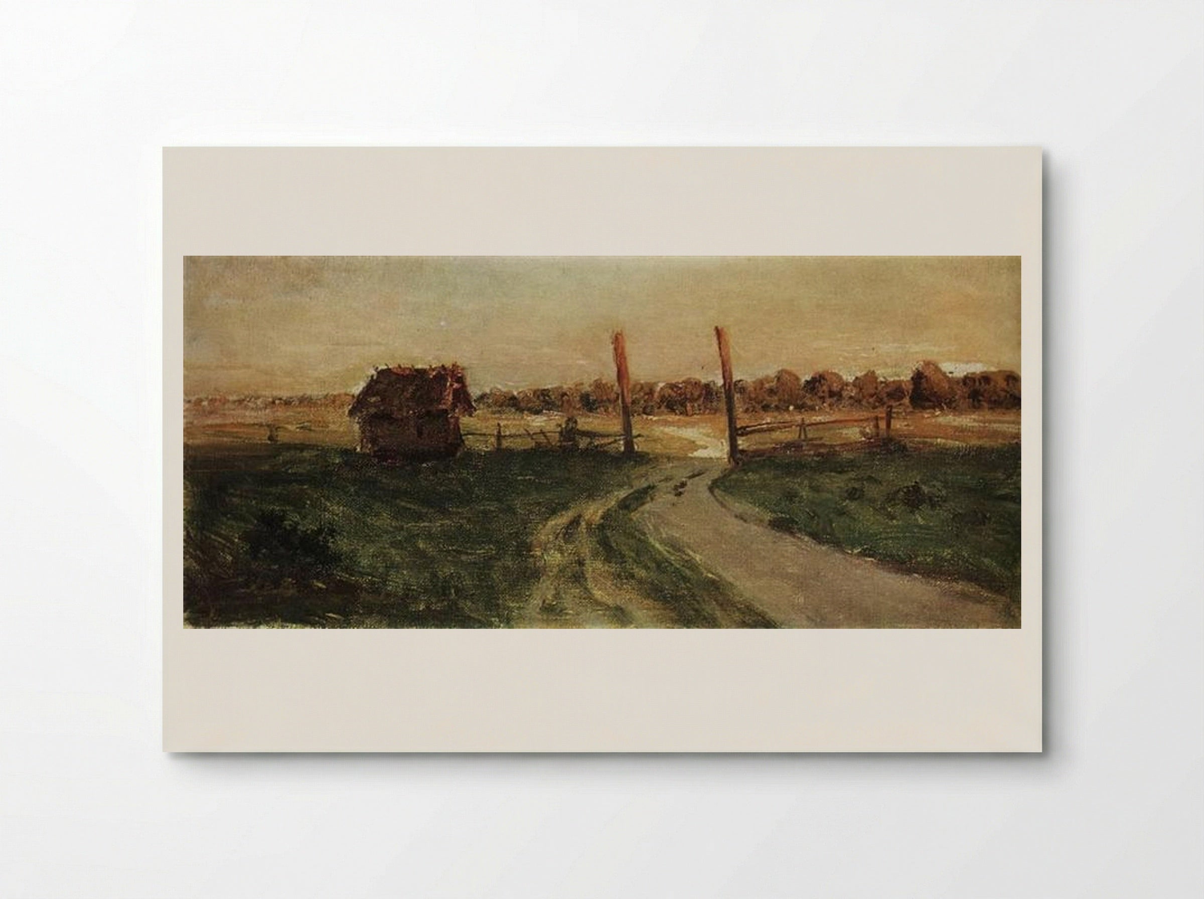 Landscape with an isba - Isaac Levitan - Poster