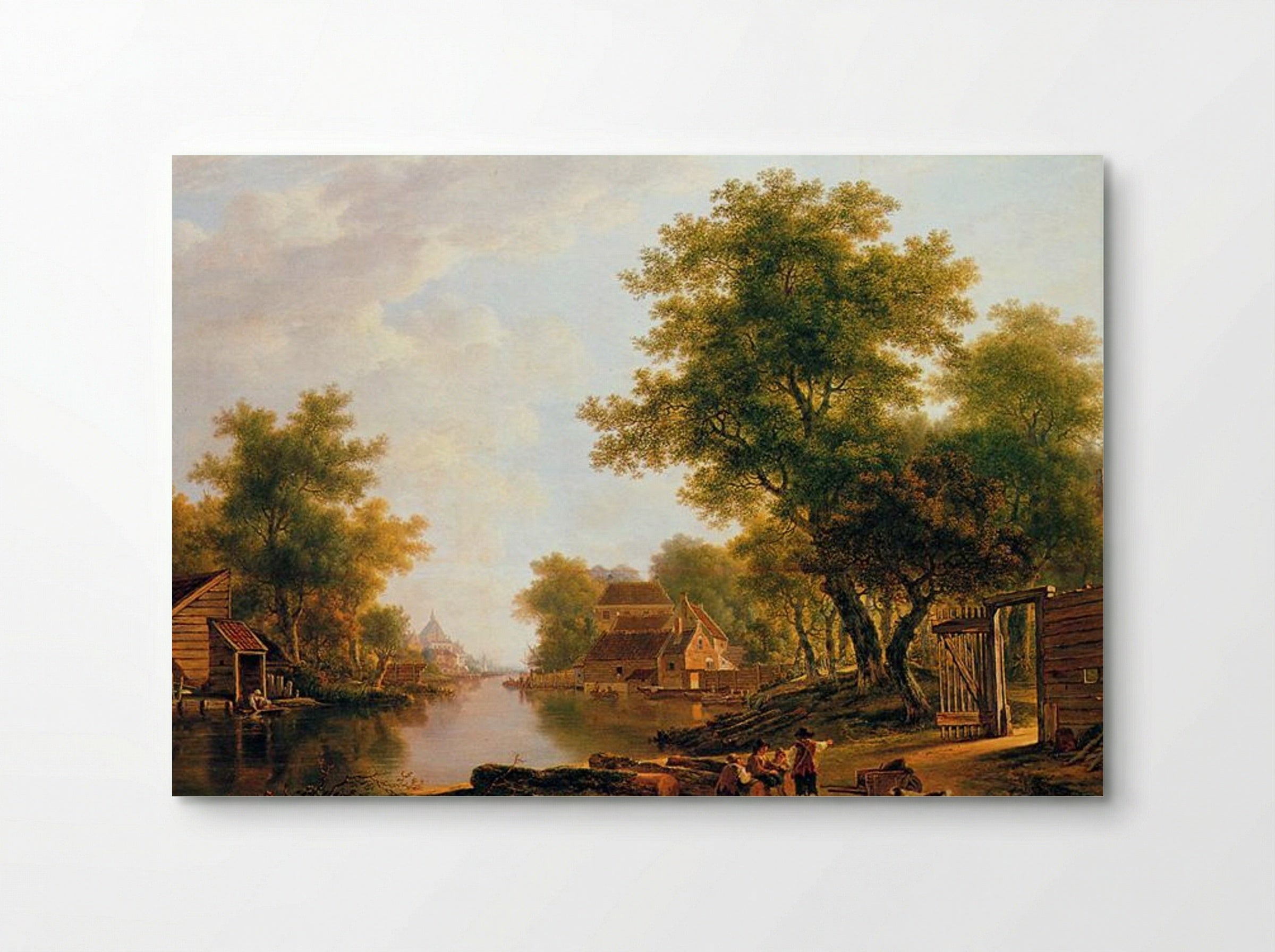 Landscape with river near Dordrecht - Jacob van Strij - Poster