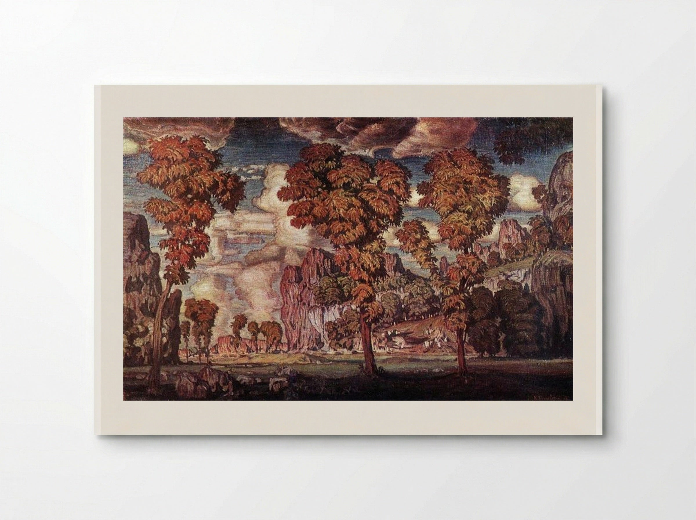 Landscape with rocks. Stary Krym. - Konstantin Bogaevsky - Poster