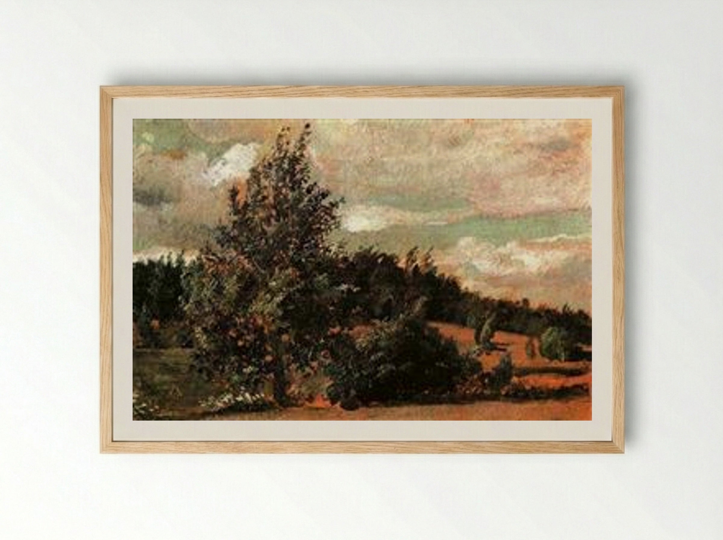 Landscape. Wind - Pavel Filonov - Framed Print Wood