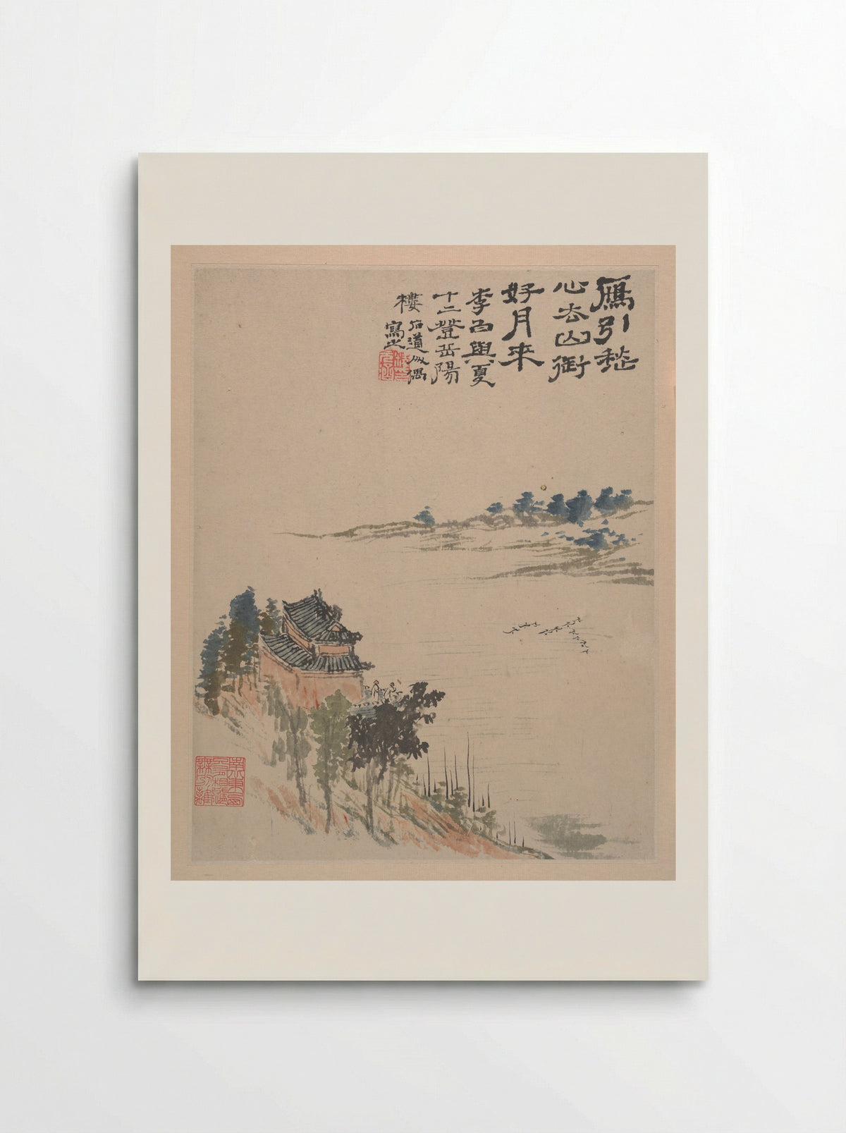 Landscapes (Album Leaf) - Shitao (Zhu Ruoji) - Poster
