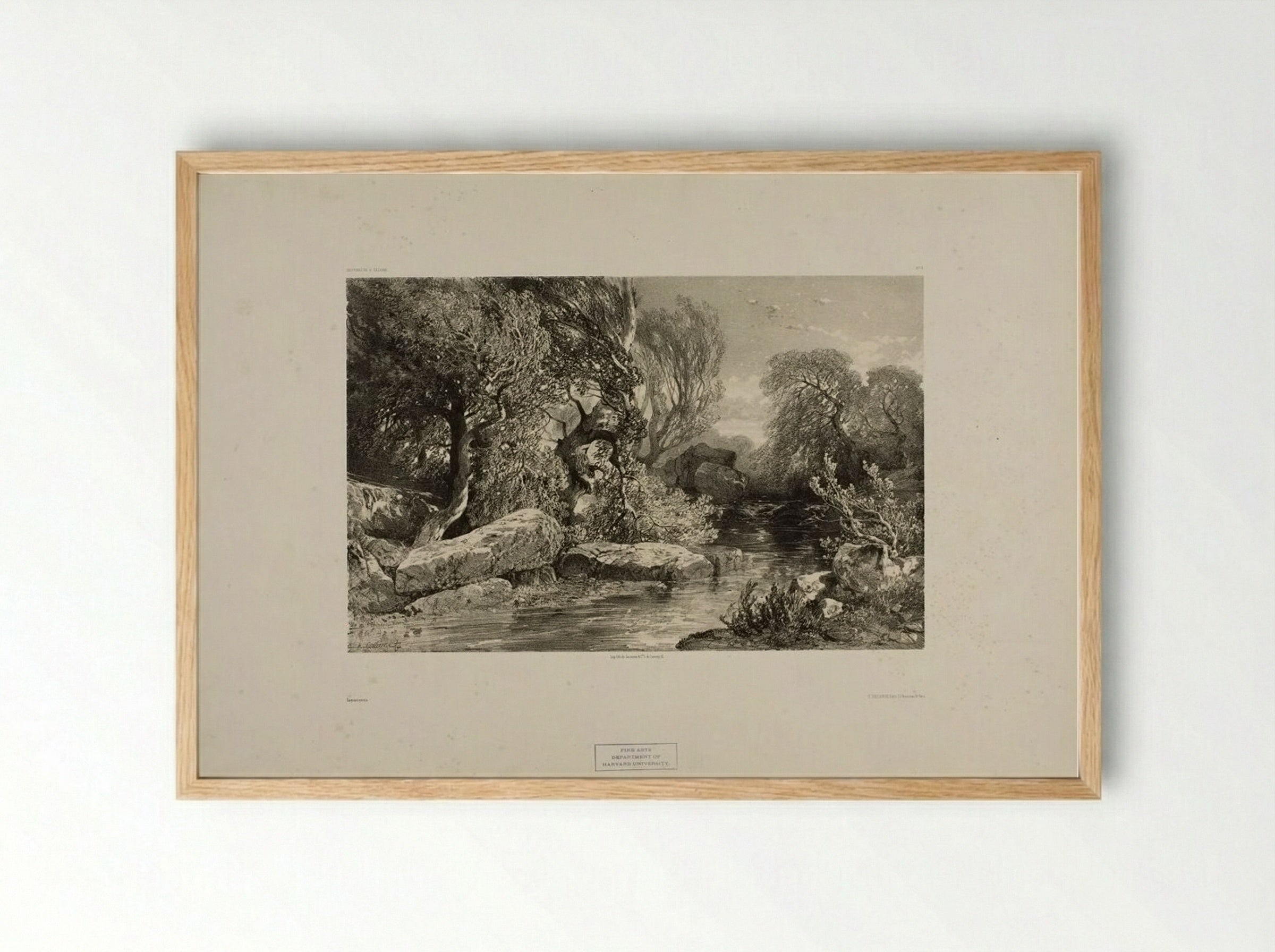 Landscapes Number 3 - Alexandre Calame - Framed Print Wood