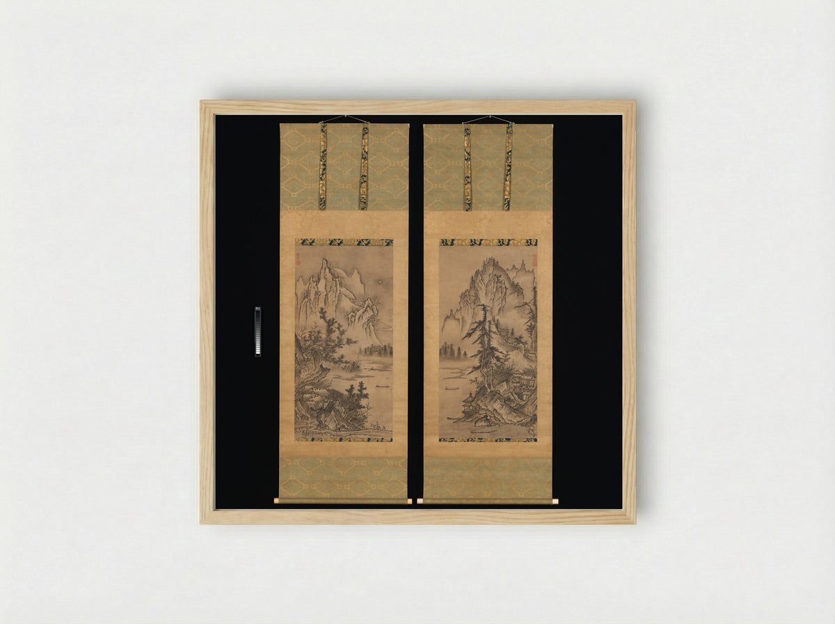 Landscapes of the Four Seasons - Keison - Framed Print Wood