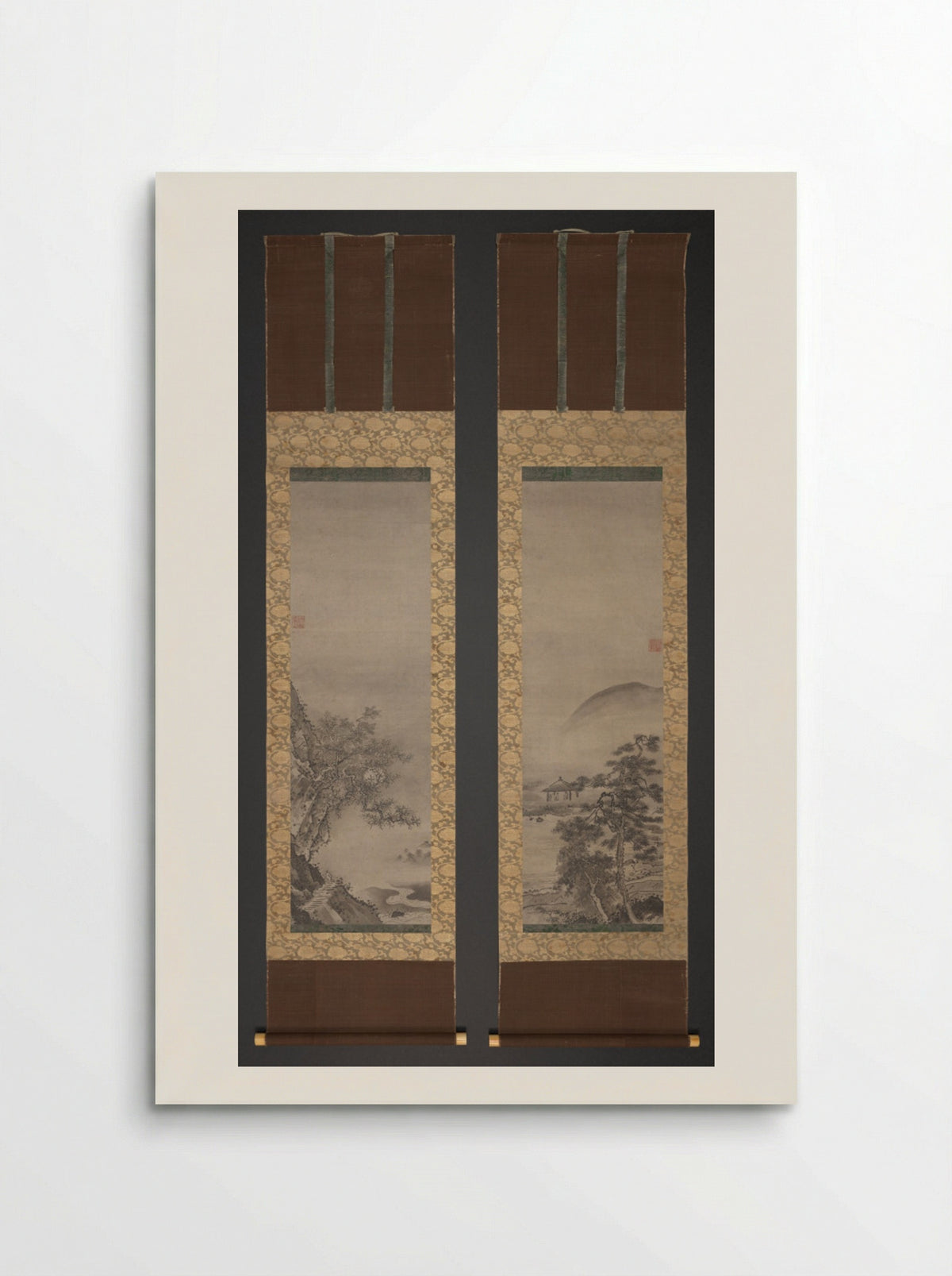 Landscapes with Figures - Shūgetsu Tōkan - Poster