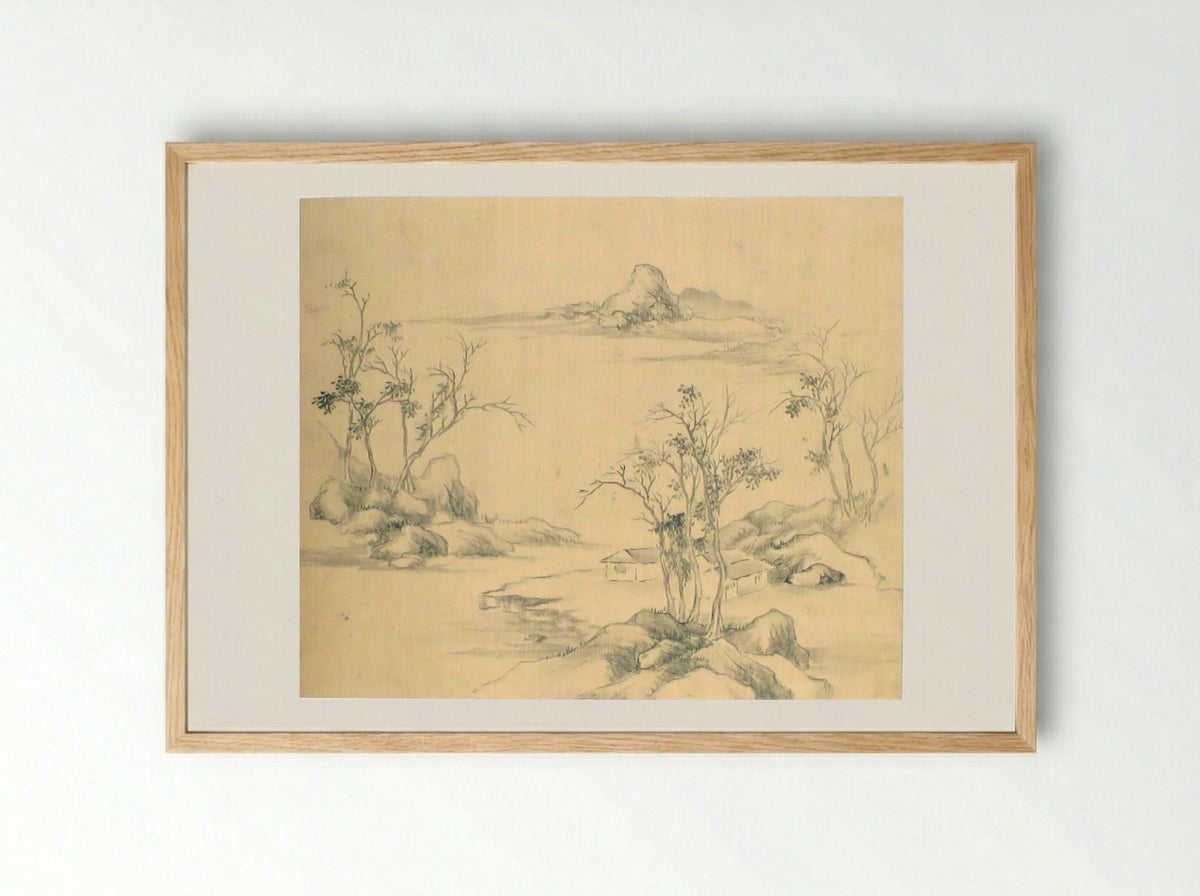 Landscapes - Dai Xi - Framed Print Wood