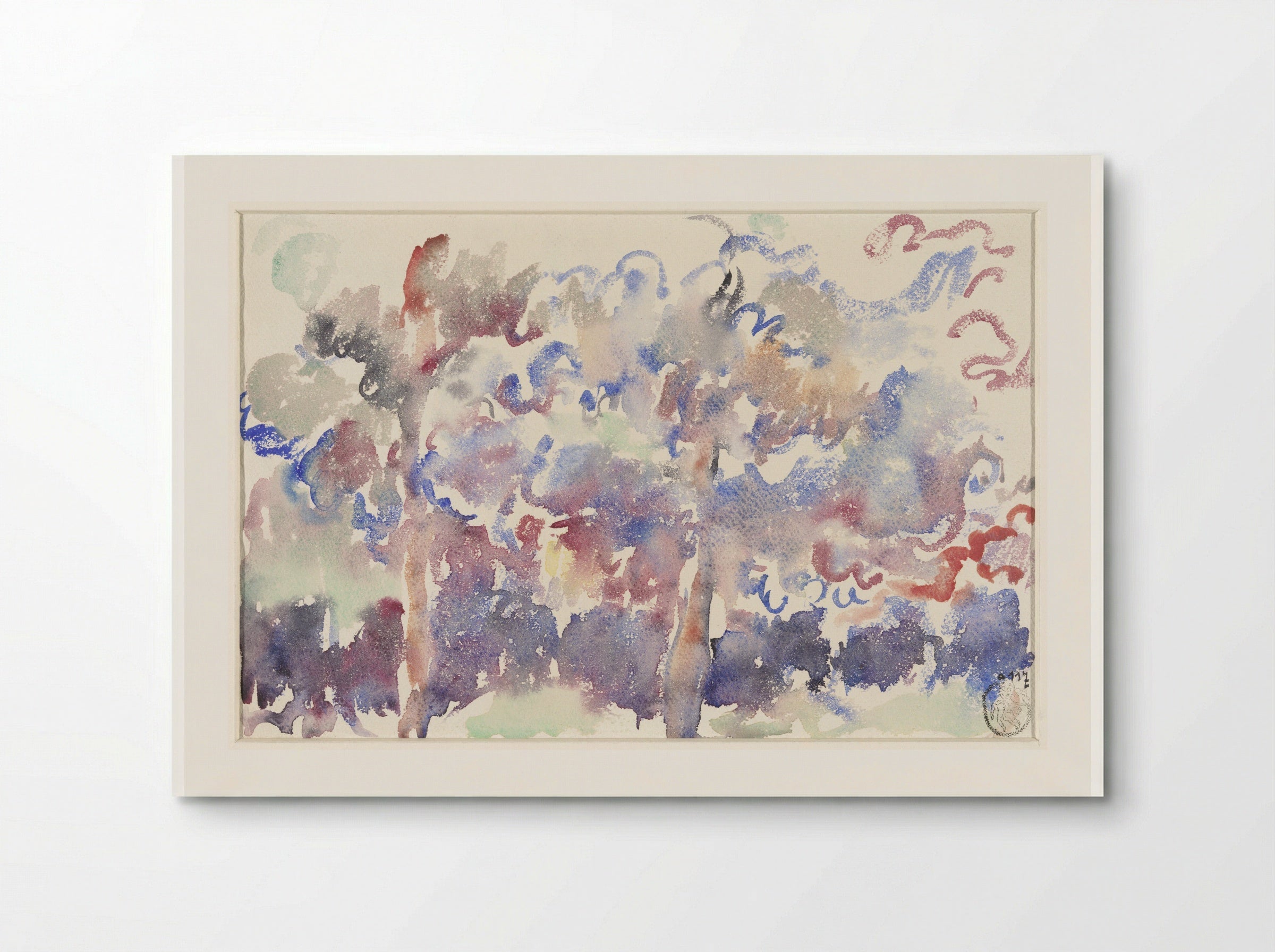 Landschap, Boitsfort, met bloeiende fruitbomen - Rik Wouters - Poster