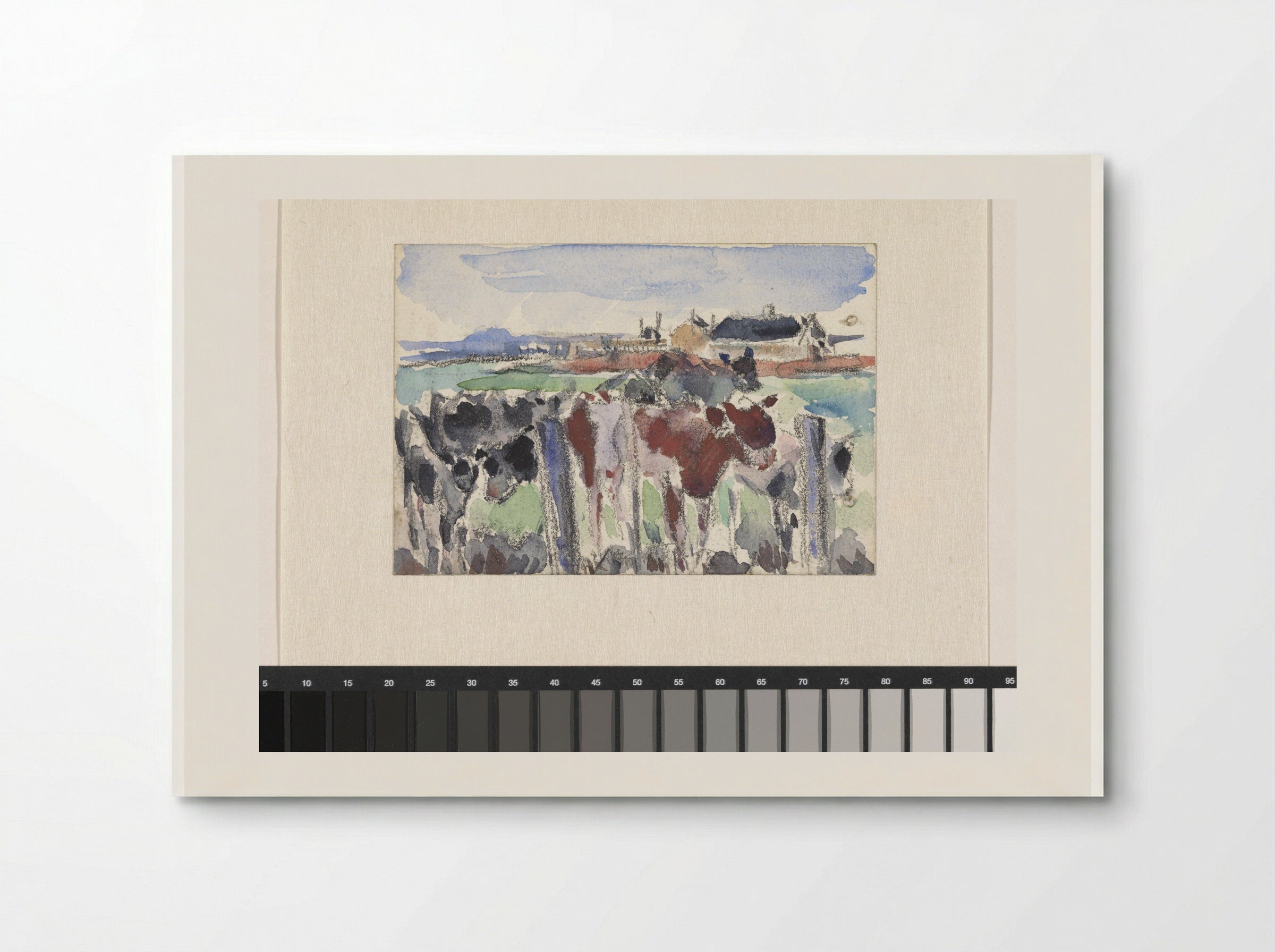Landschap aan de Schinkel met koeien op de voorgrond - Rik Wouters - Poster