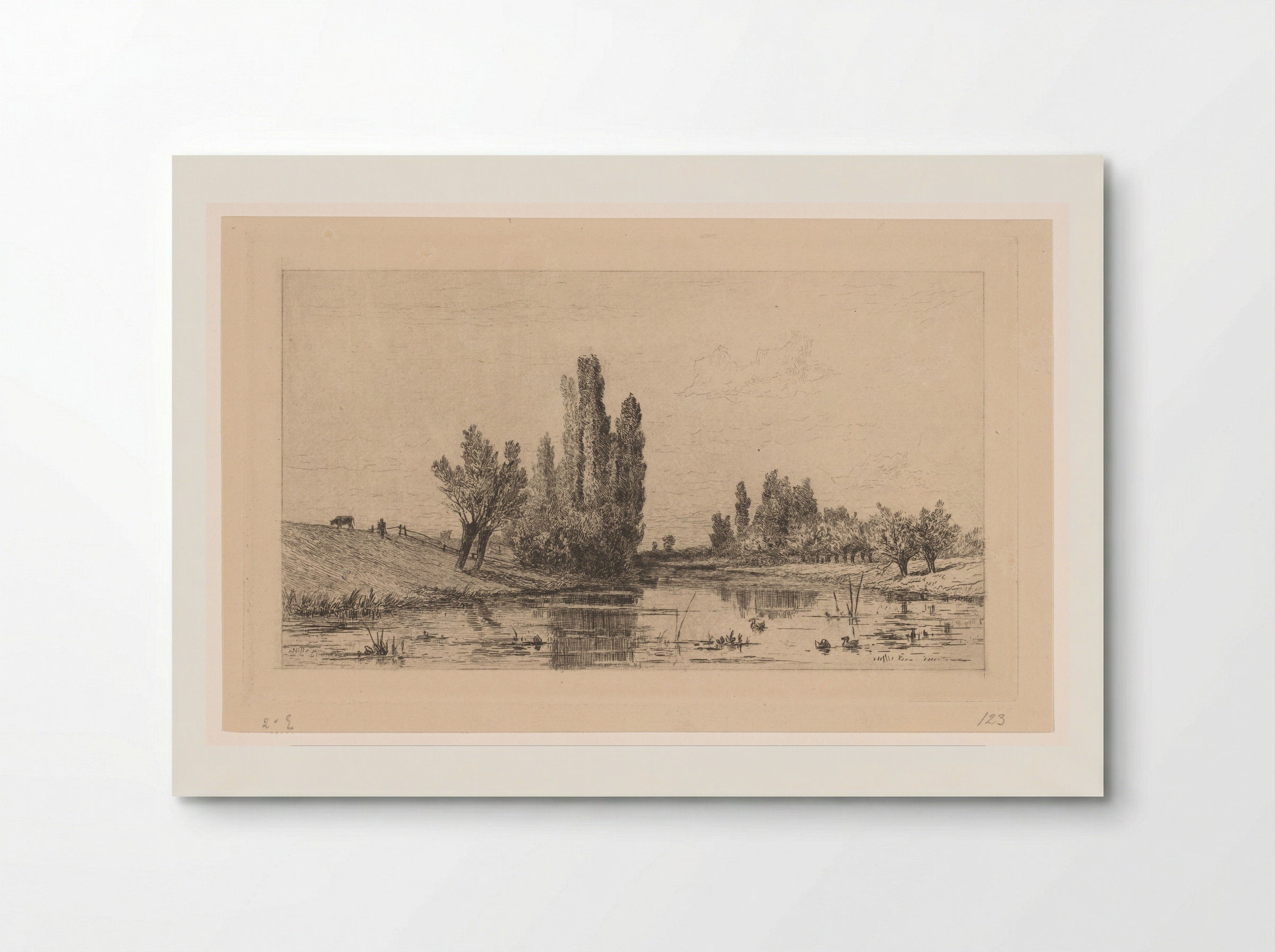 Landschap bij De Steeg - Carel Nicolaas Storm van 's-Gravesande - Poster