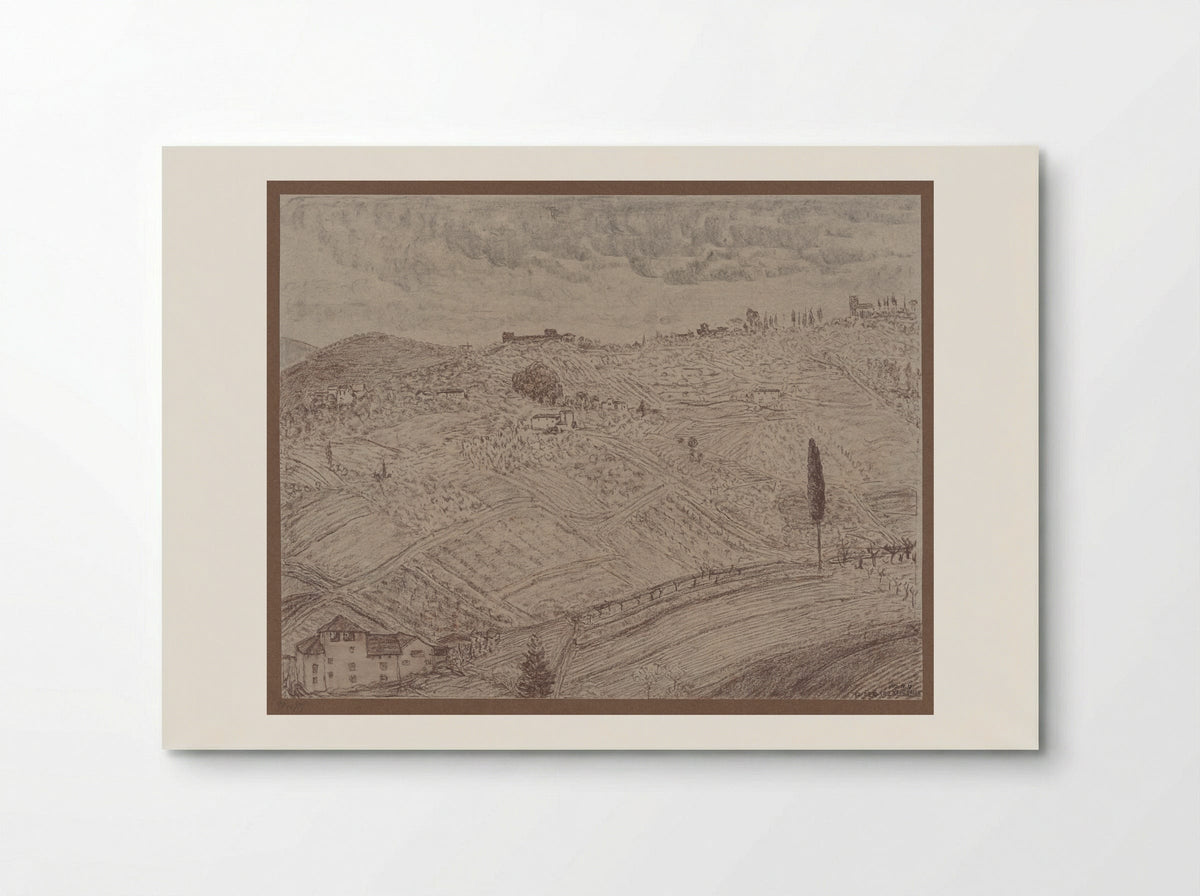 Landschap bij Florence - Joseph Henry Gosschalk - Poster