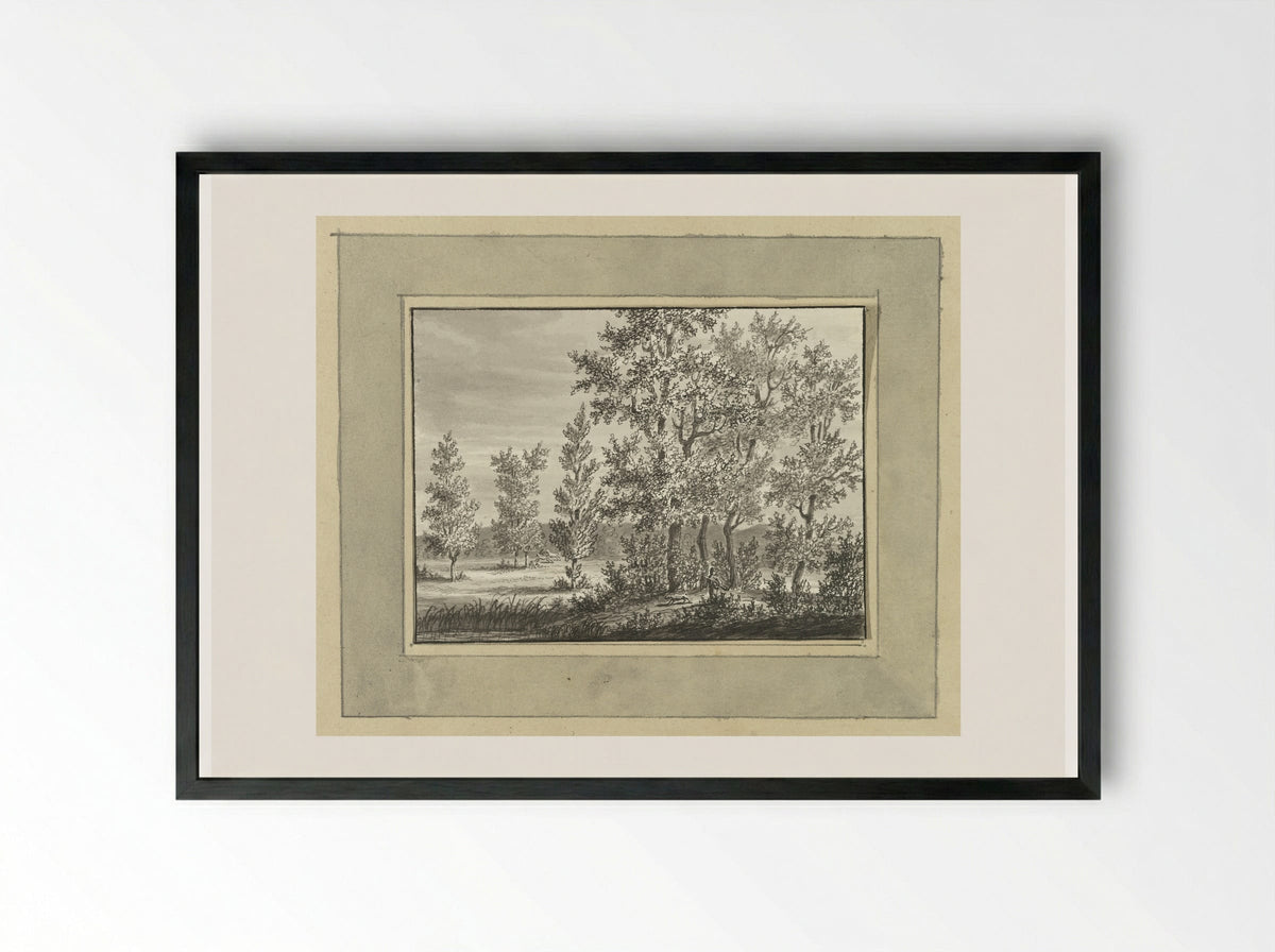 Landschap bij Nassau Usinge - Ernst Willem Jan Bagelaar - Framed Print Black